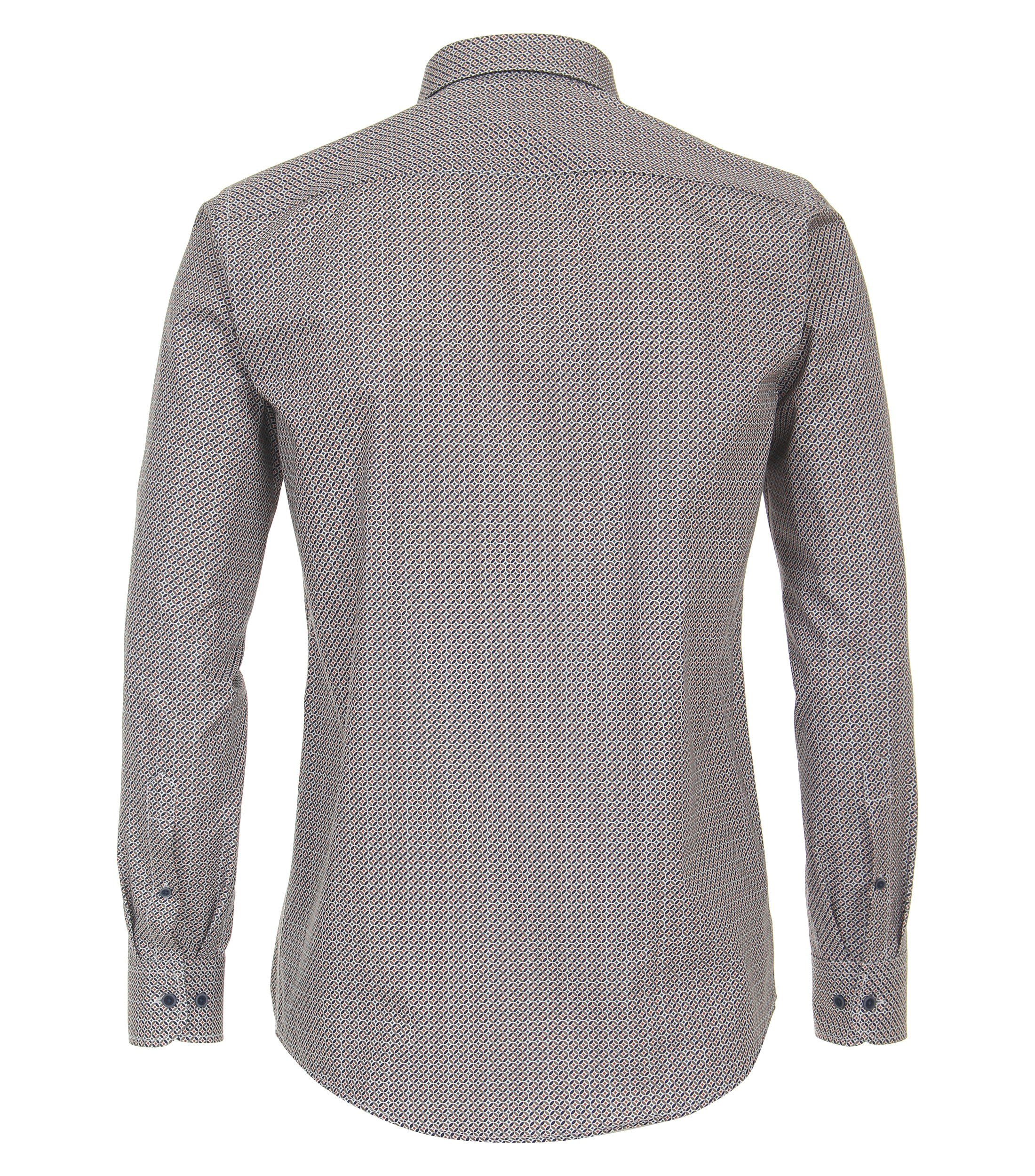 Ein Freizeithemd im Print Muster in der Farbe Hellbraun