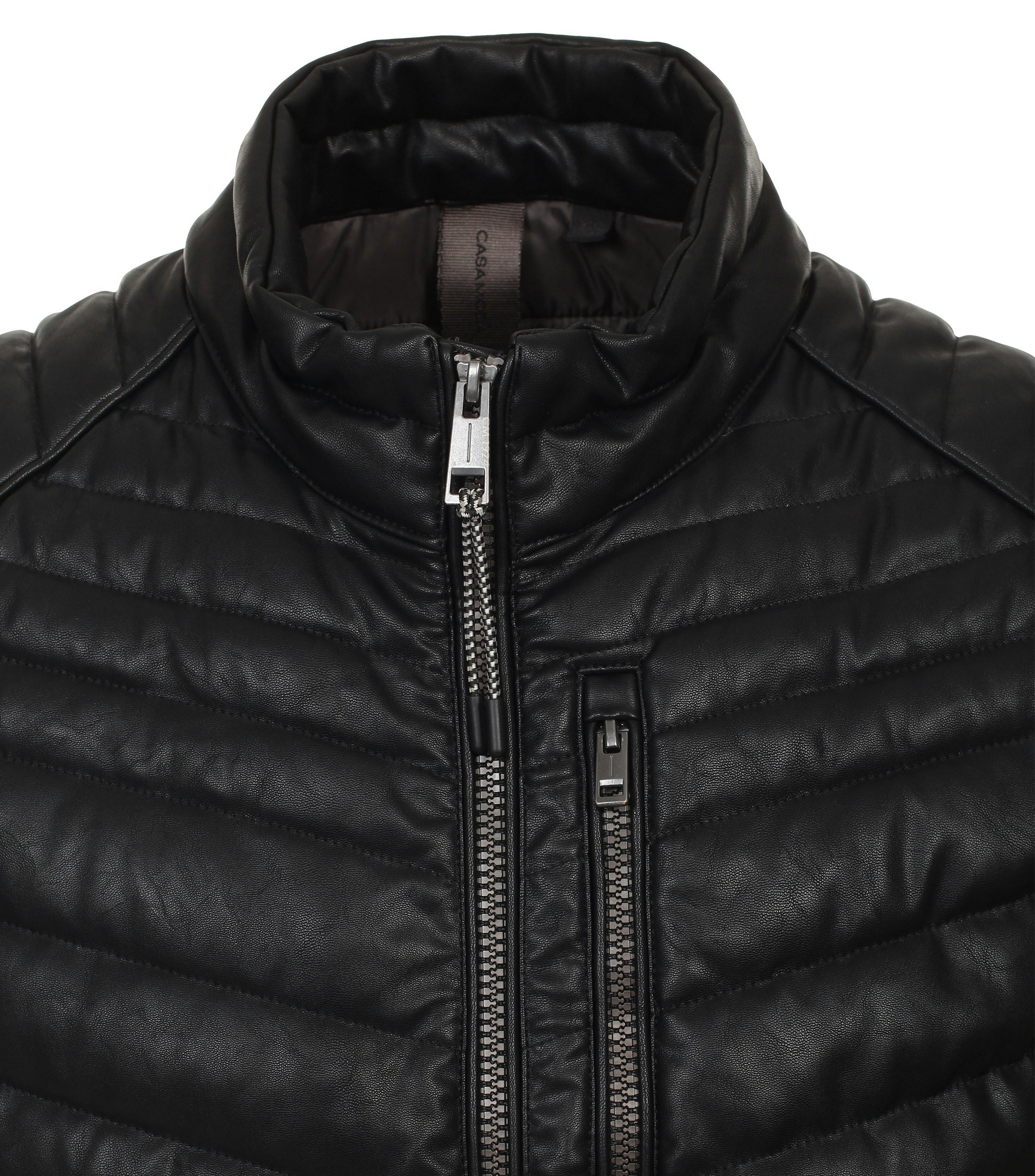 Steppjacke im unifarbenen Design in der Farbe Schwarz