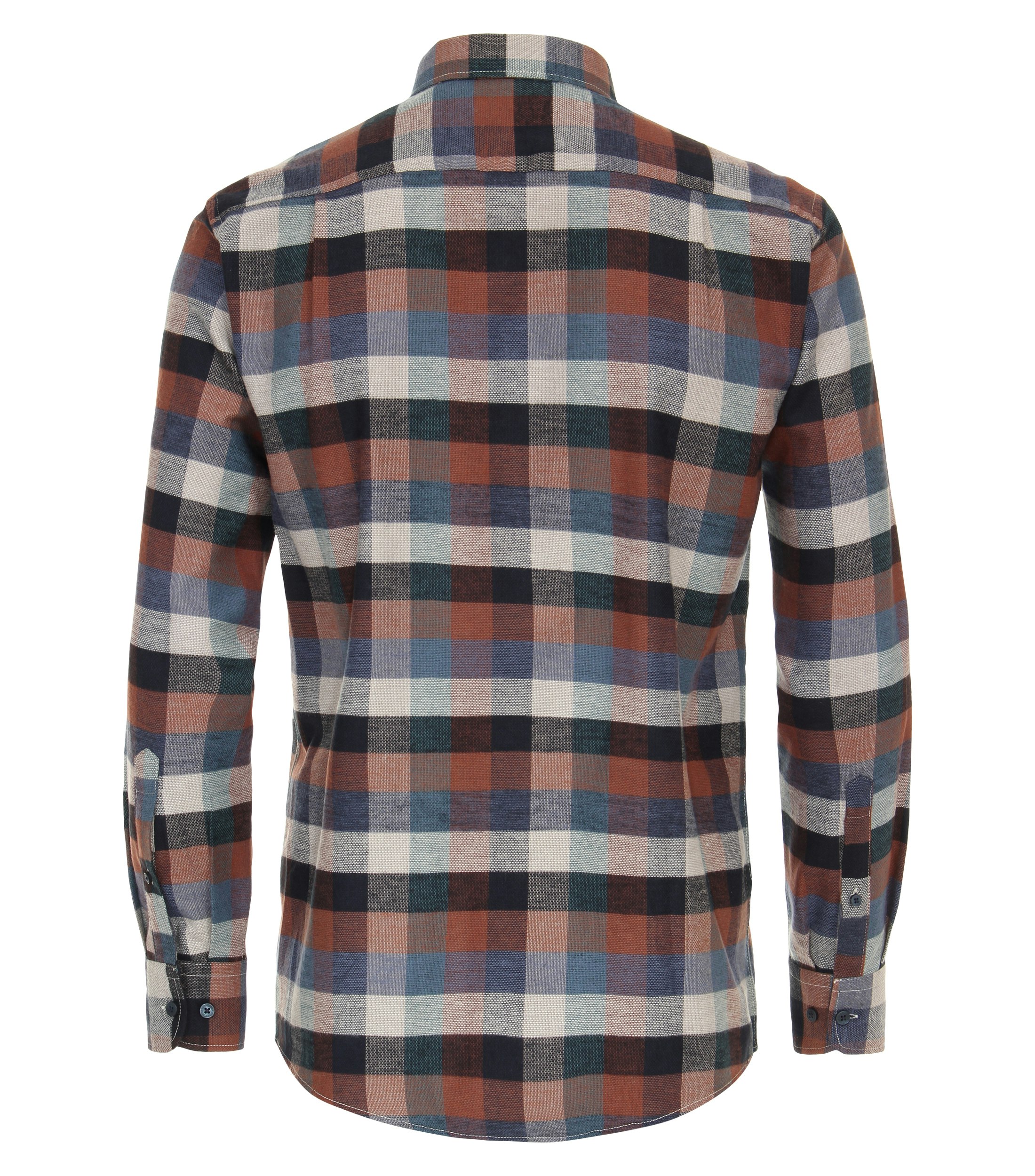 Ein Freizeithemd im kariert Muster in der Farbe Hellbraun