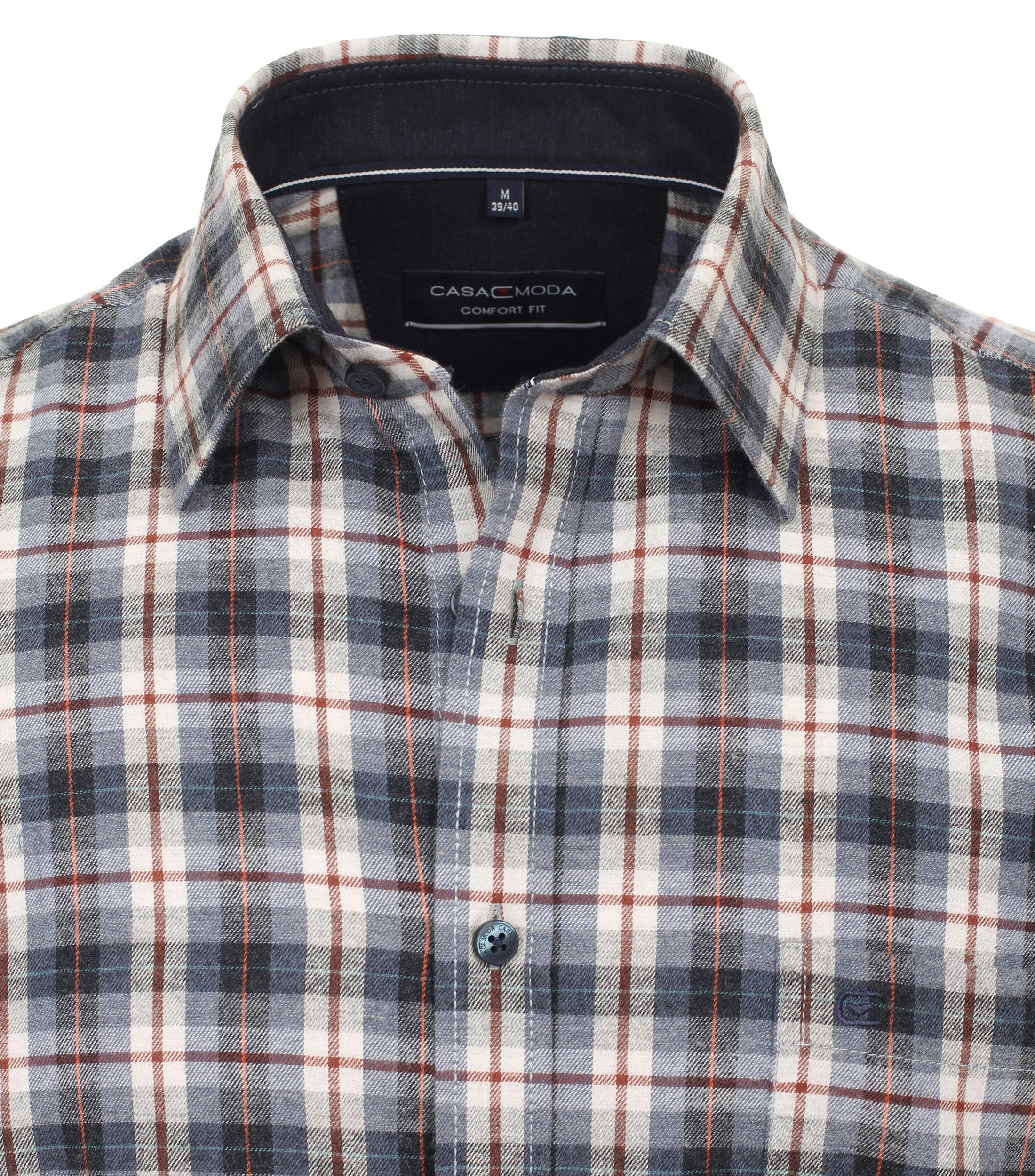 Ein Freizeithemd im kariert Muster in der Farbe Mittelblau