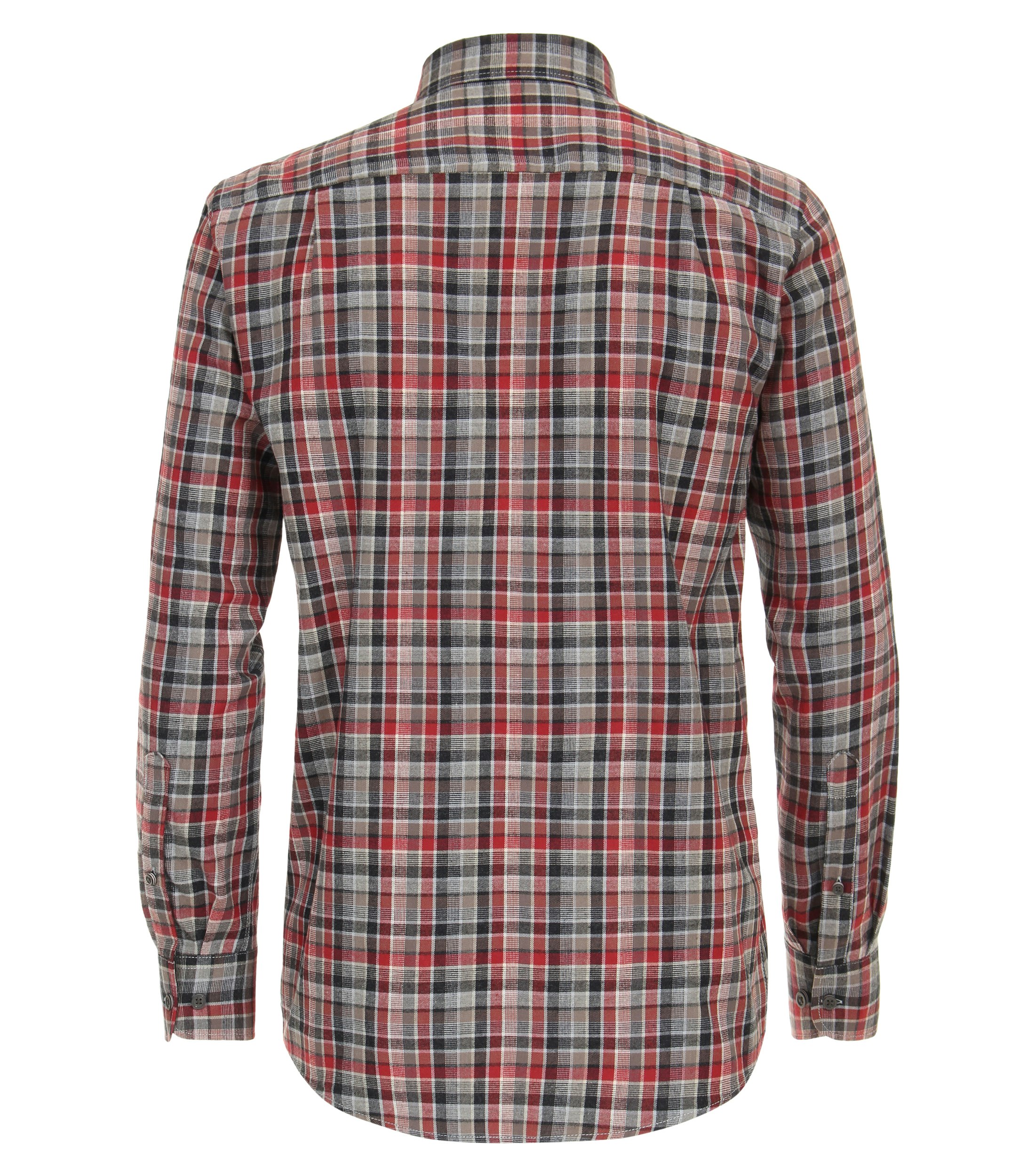 Ein Freizeithemd im kariert Muster in der Farbe Rot