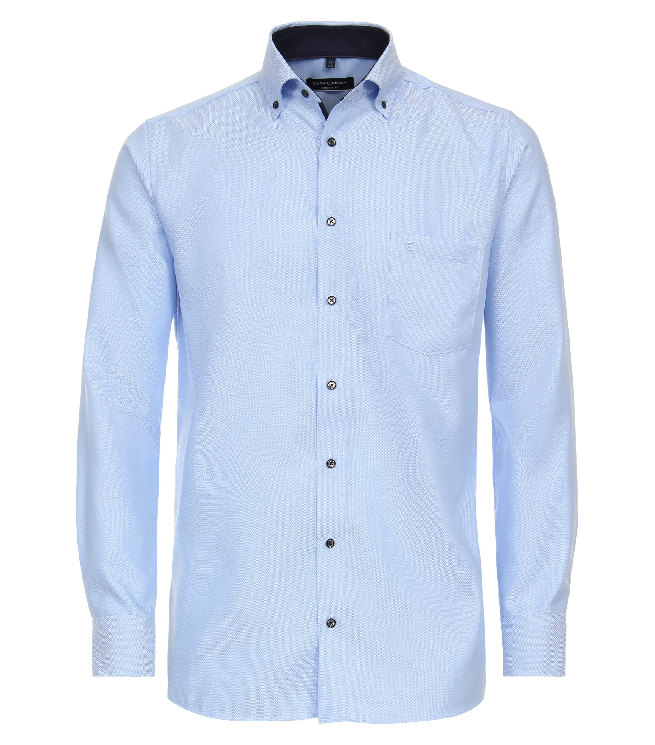 Ein Businesshemd im uni Muster in der Farbe Hellblau