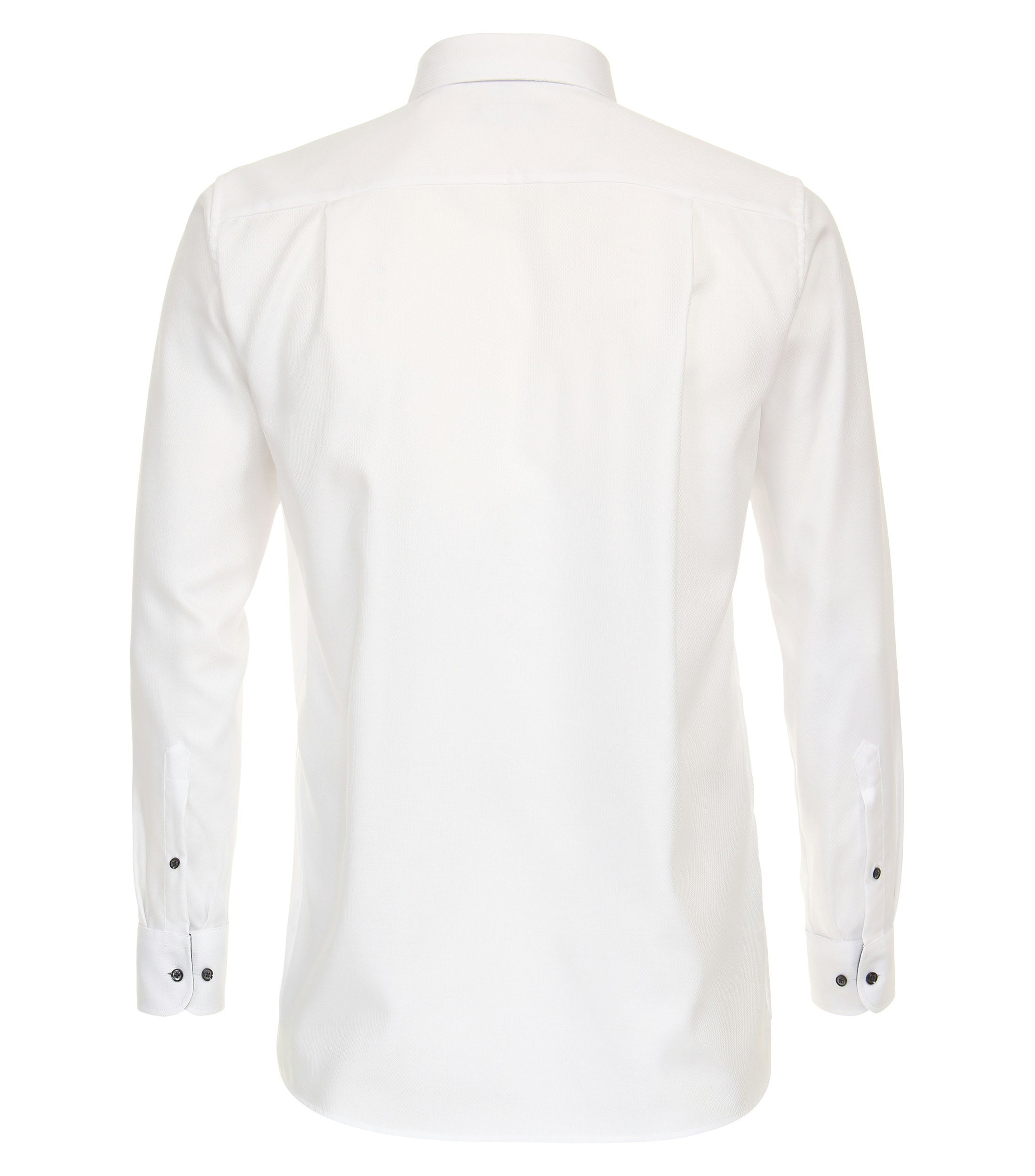 Ein Businesshemd im uni Muster in der Farbe Weiß