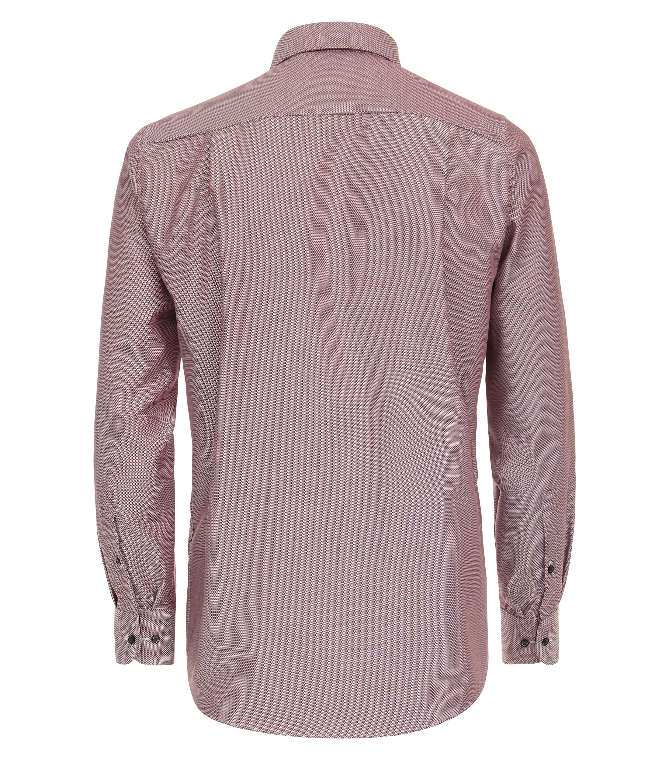 Ein Businesshemd im uni Muster in der Farbe Dunkelrot