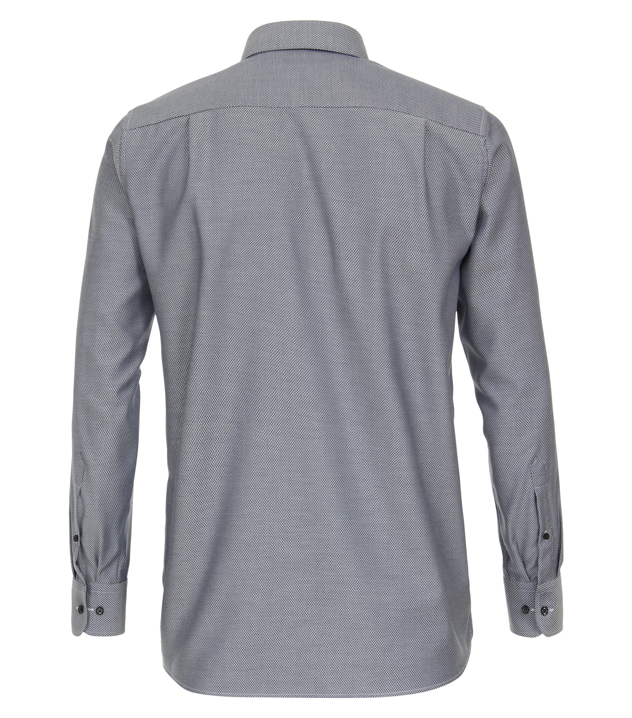 Ein Businesshemd im uni Muster in der Farbe Dunkelblau