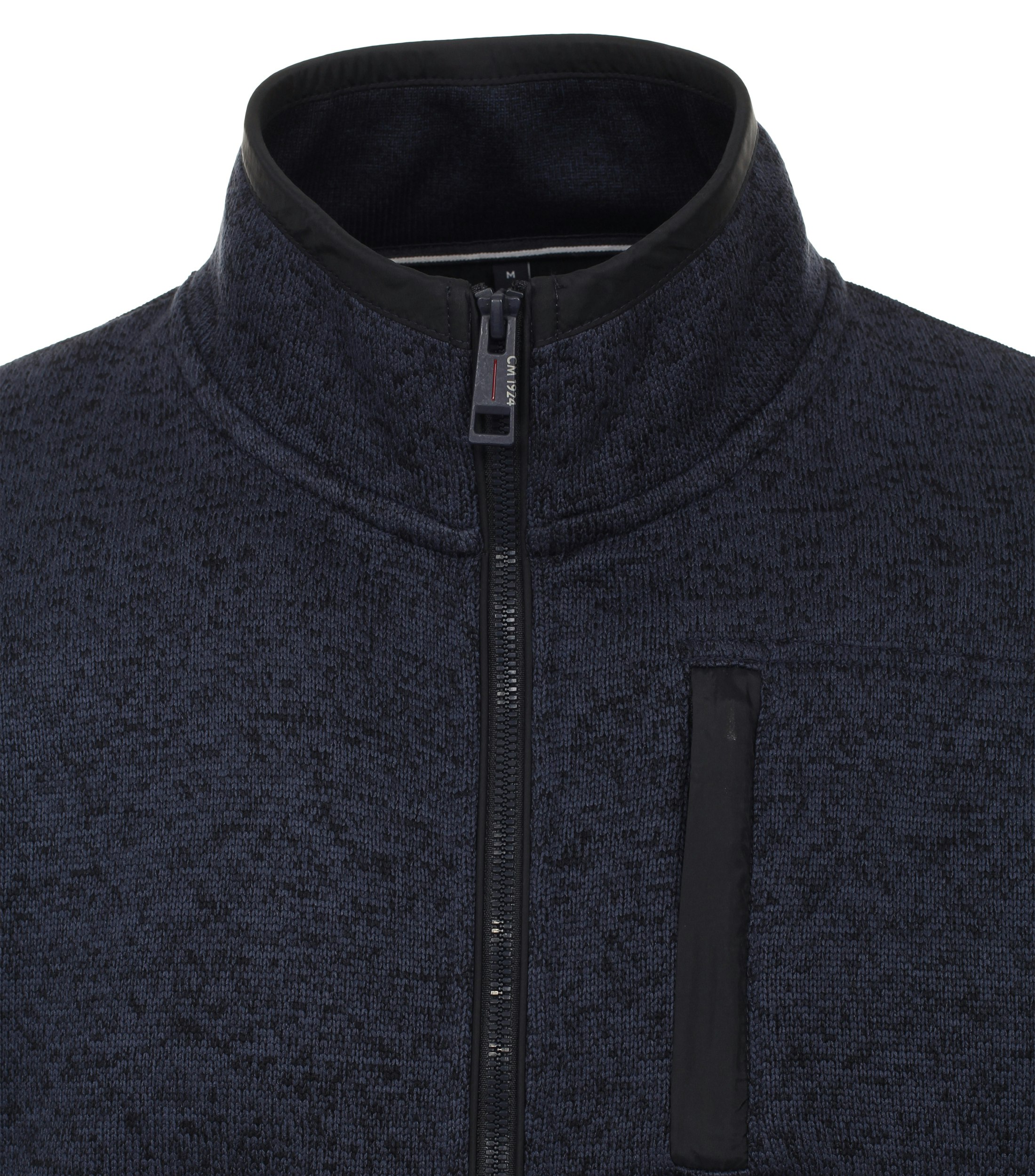 Ein Sweatjacke im uni Muster in der Farbe Dunkelblau