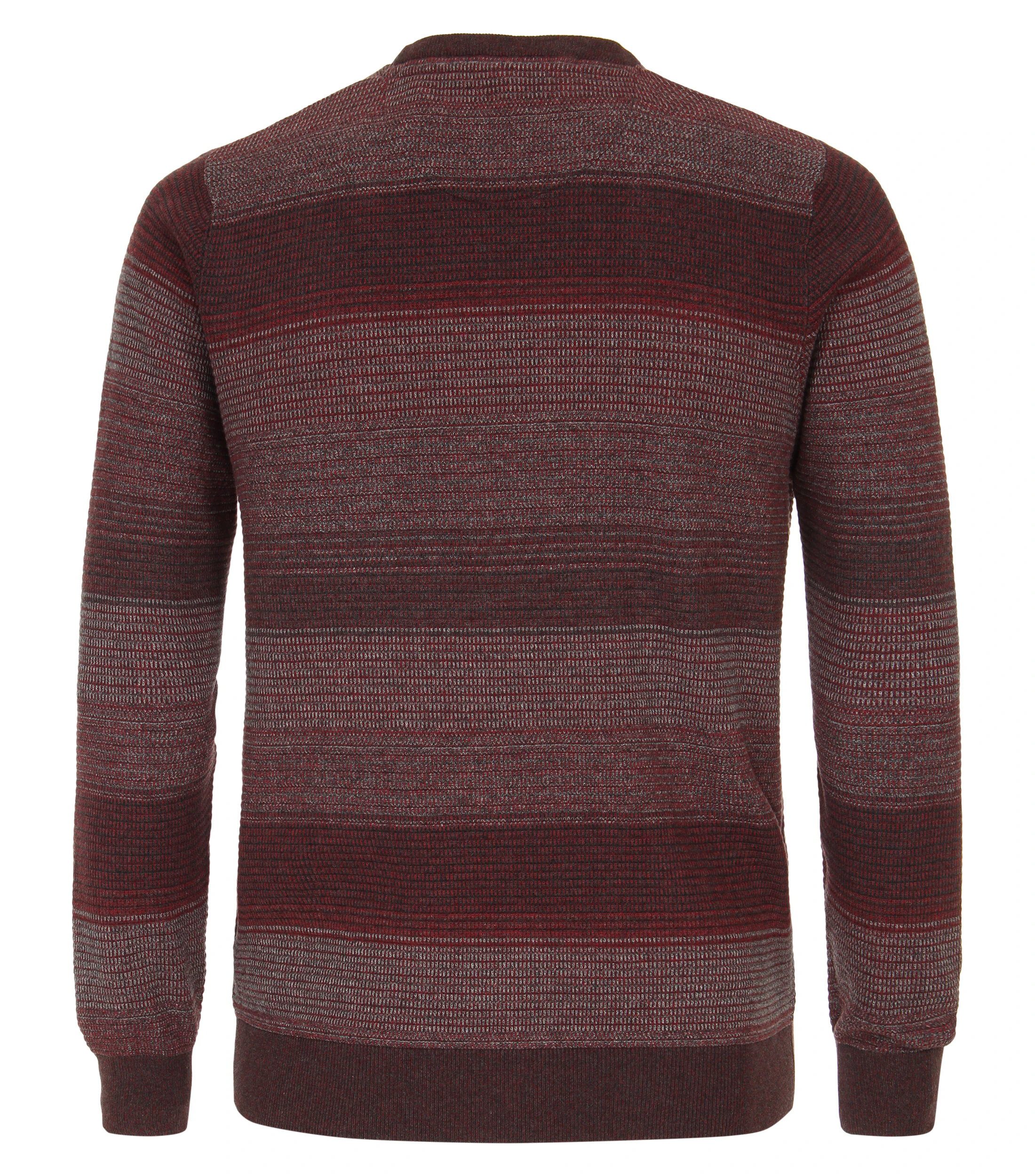 Pullover im gestreiften Muster in der Farbe Dunkelrot