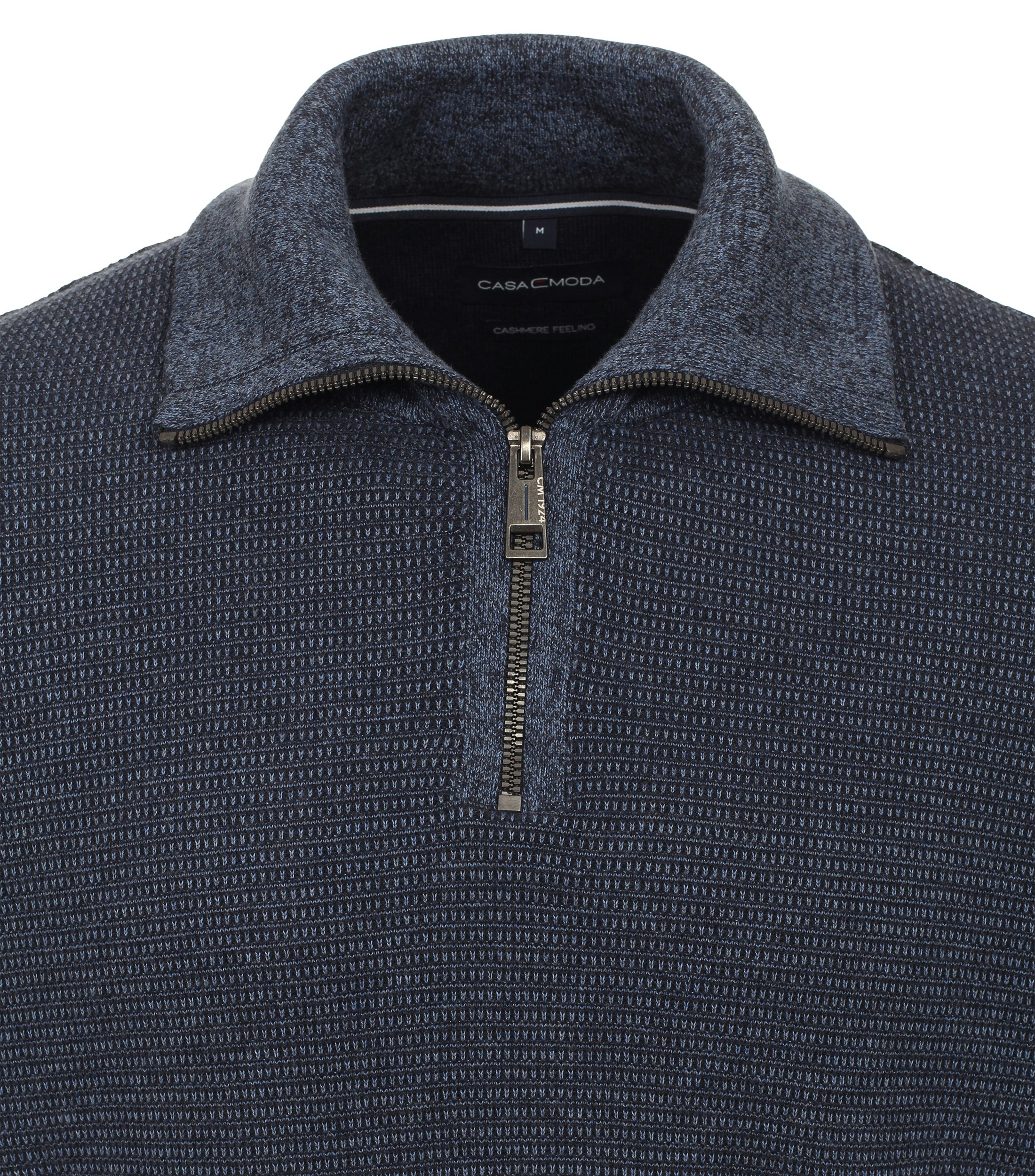 Ein Troyer im uni Muster in der Farbe Dunkelblau