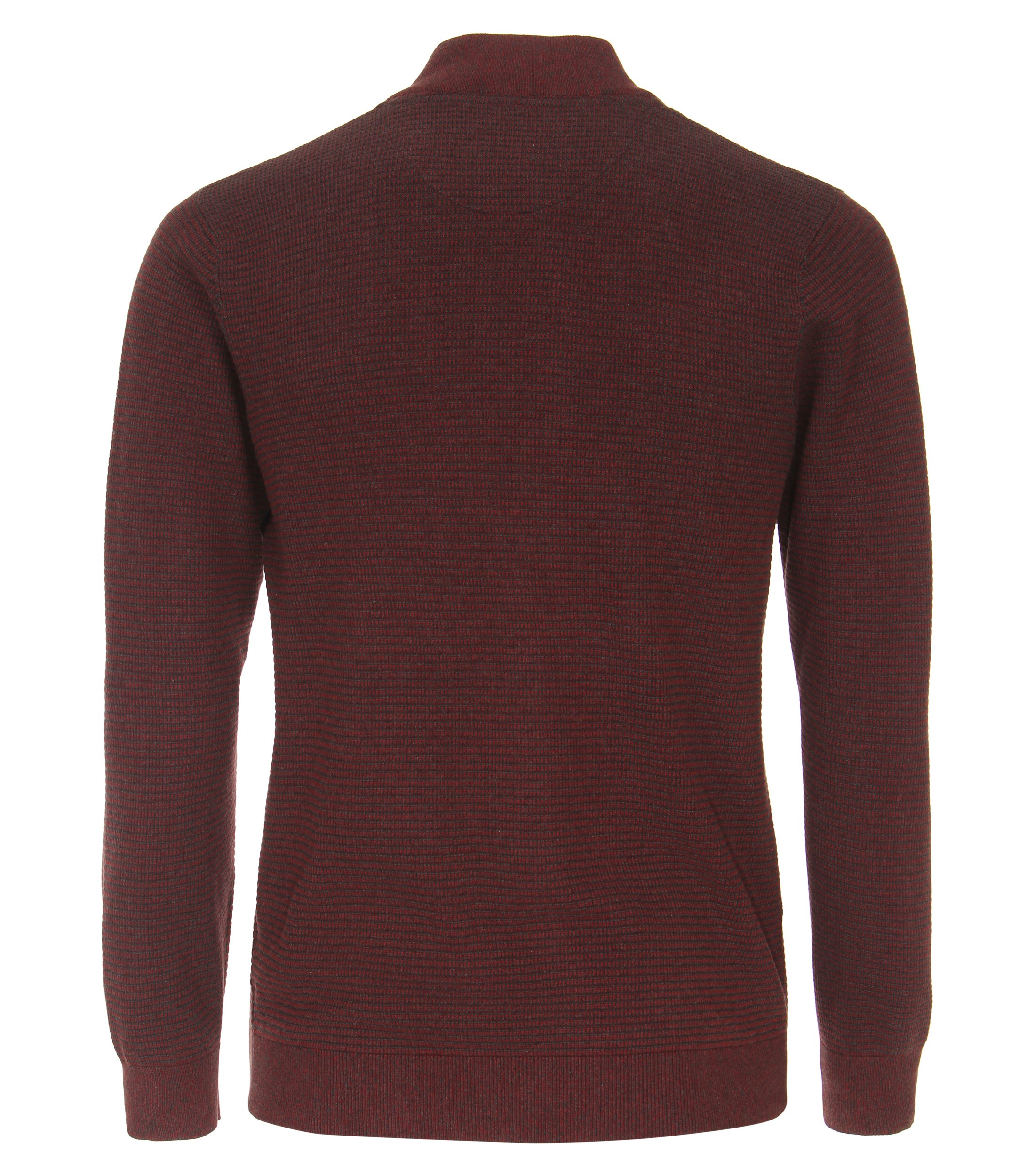 Ein Strickjacke im uni Muster in der Farbe Dunkelrot