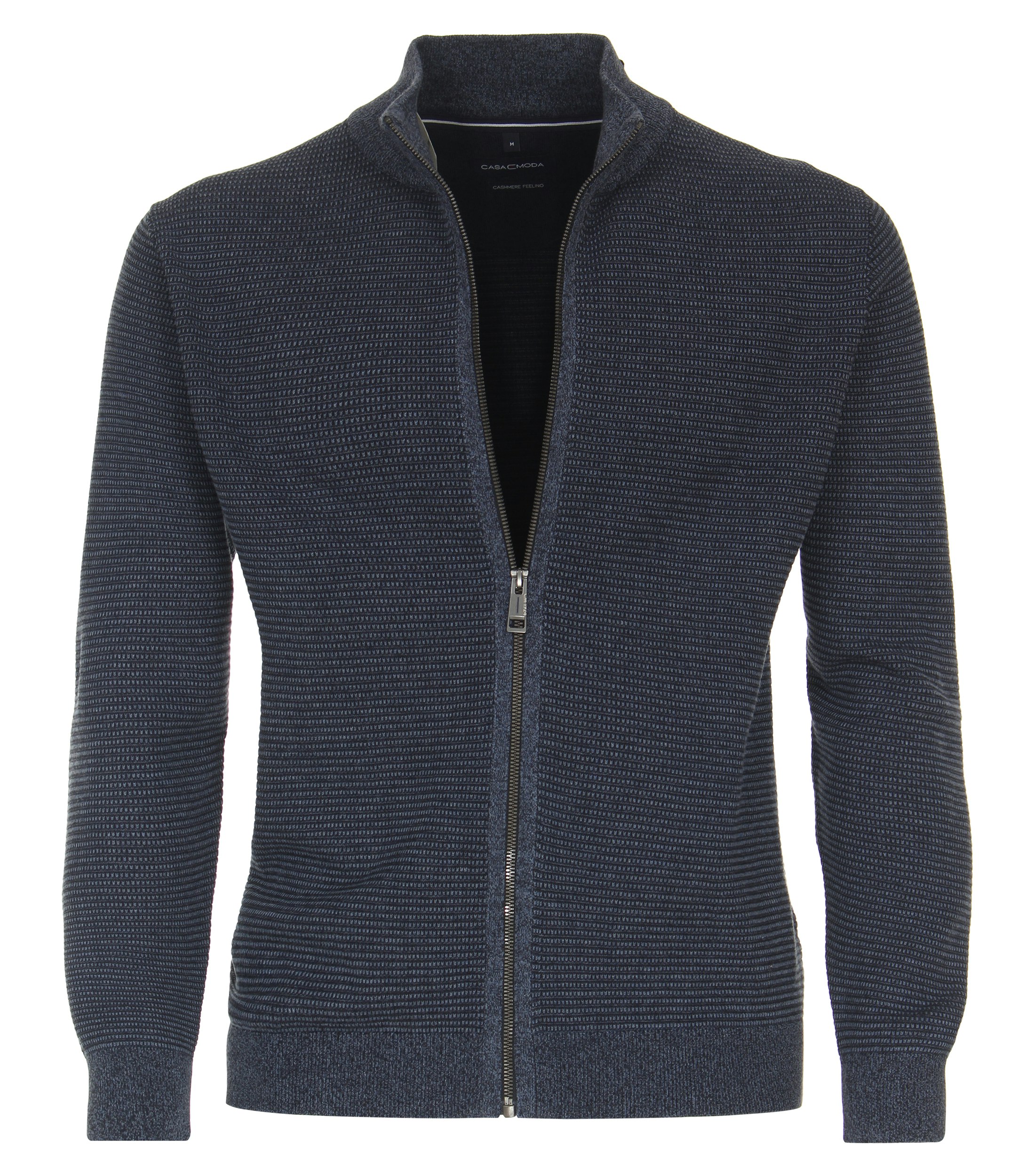 Ein Strickjacke im uni Muster in der Farbe Dunkelblau
