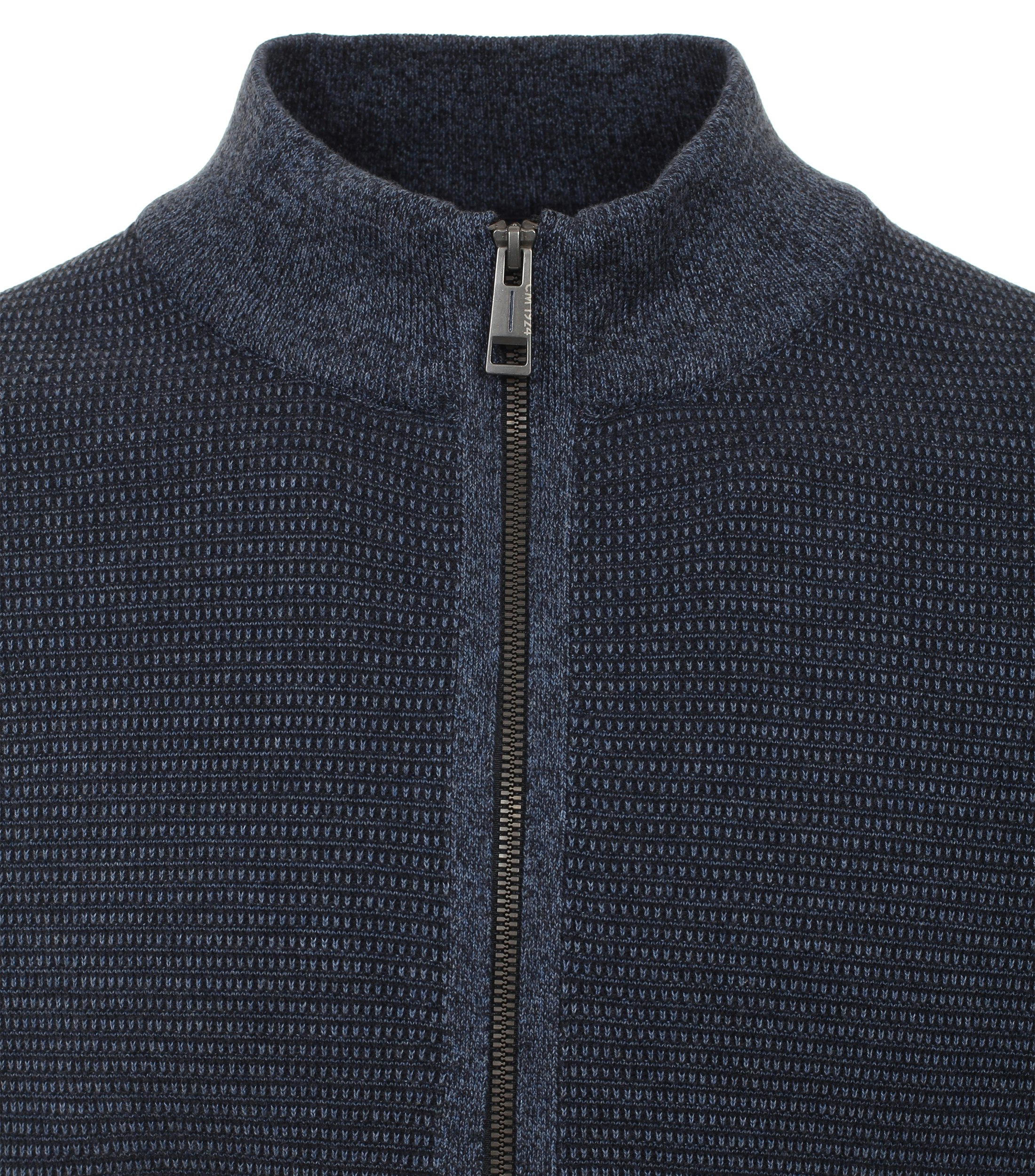 Ein Strickjacke im uni Muster in der Farbe Dunkelblau