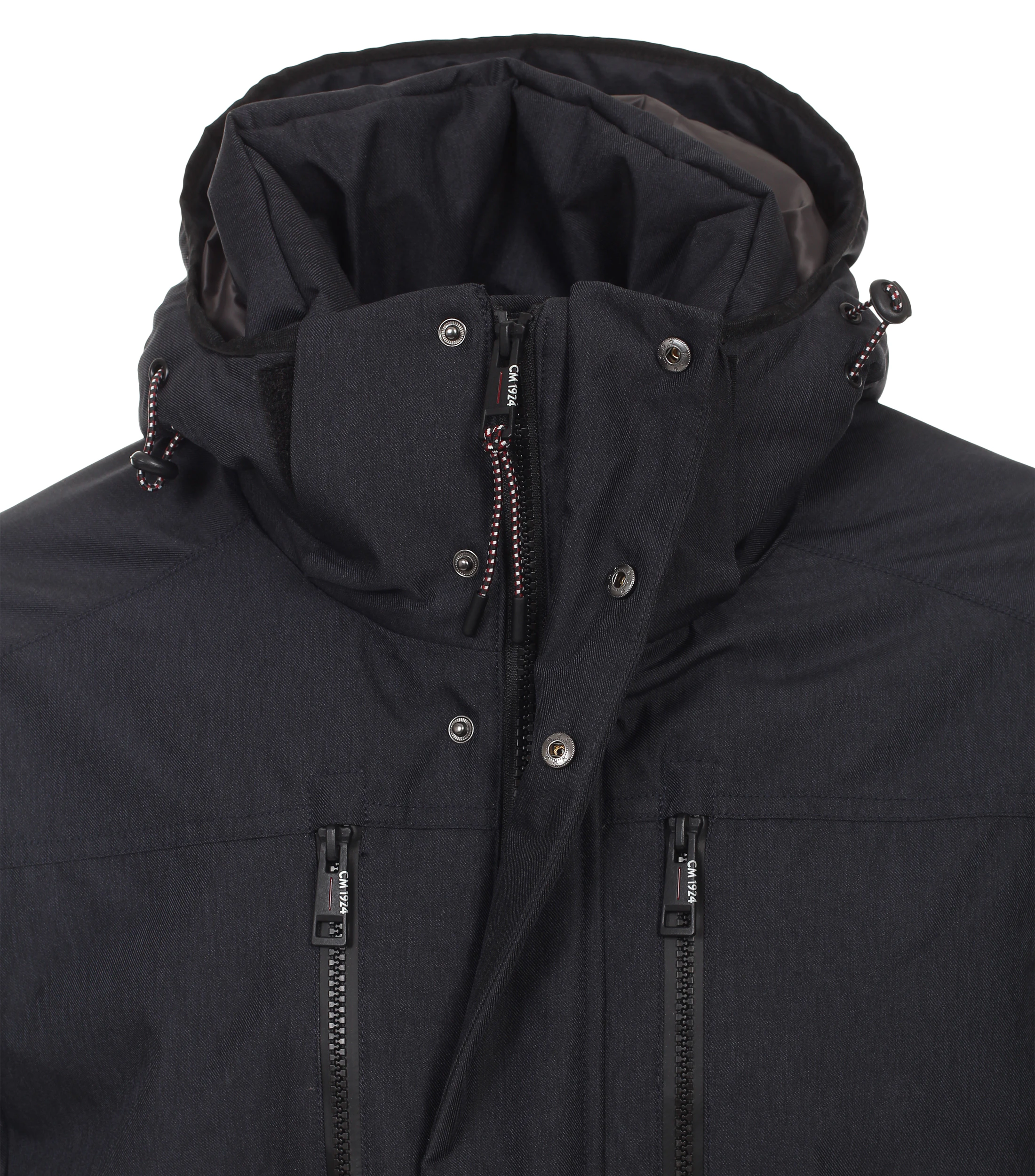 Steppjacke im unifarbenen Design in der Farbe graues Dunkelblau