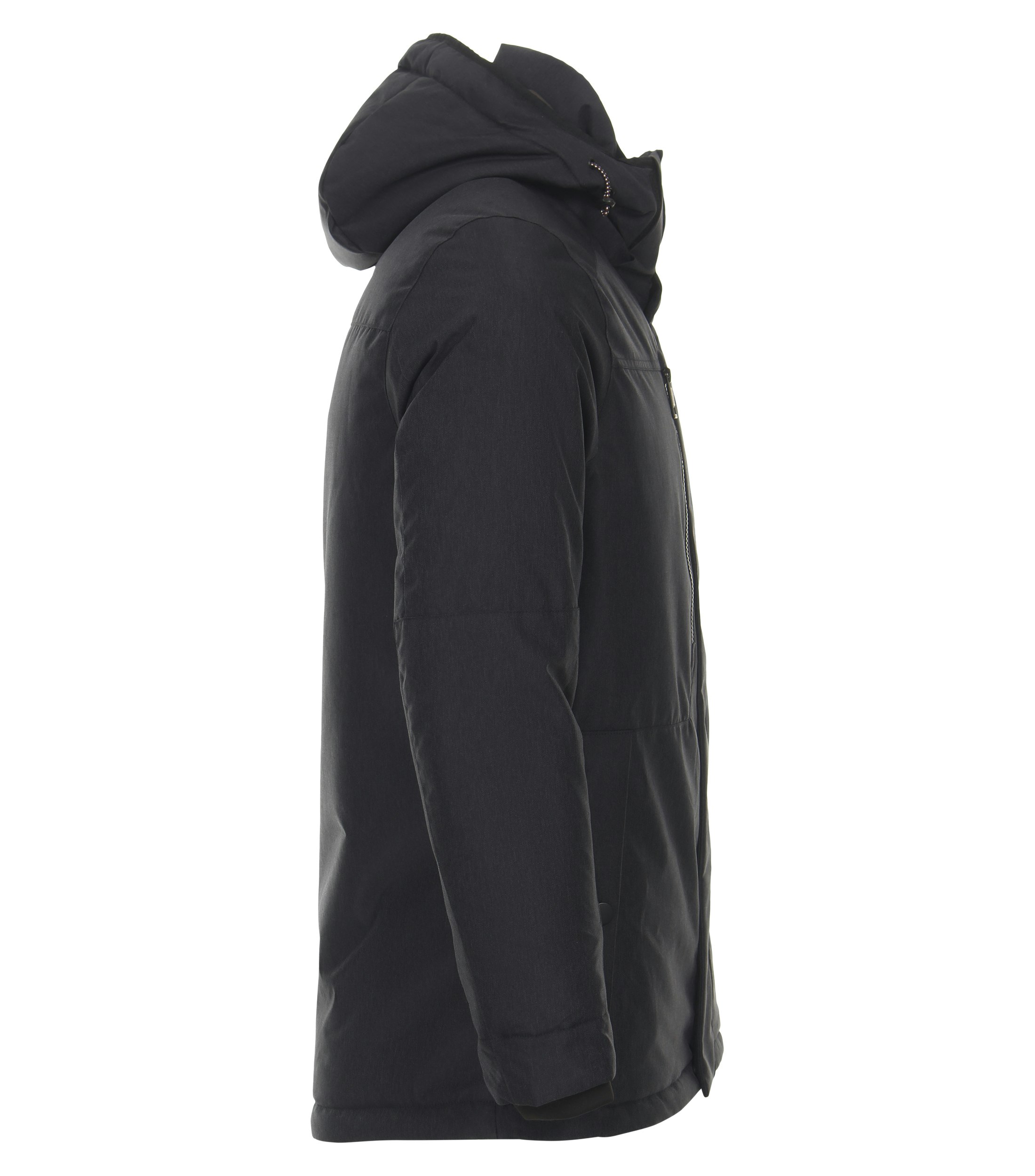 Ein Jacke im uni Muster in der Farbe graues Dunkelblau