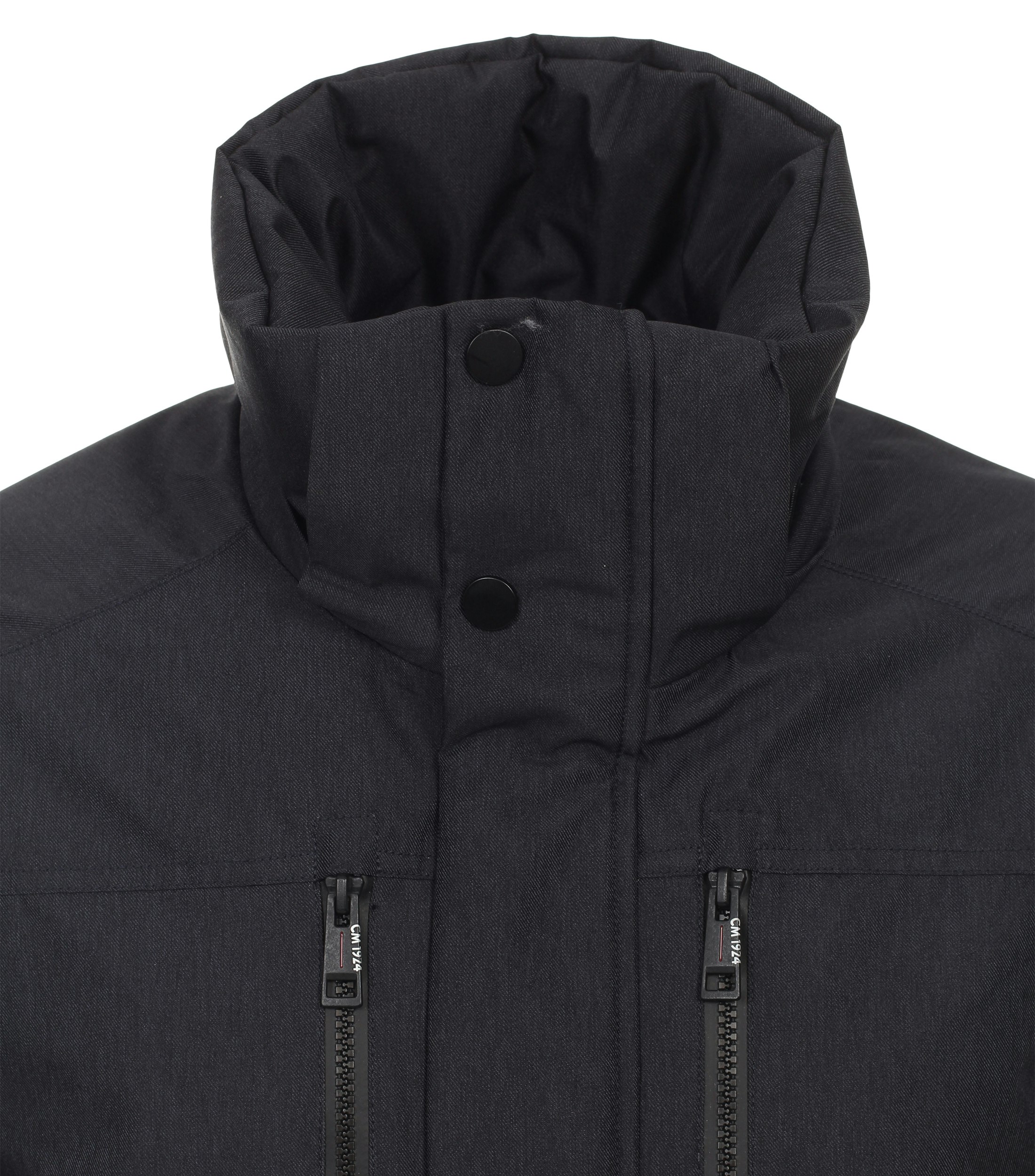 Ein Jacke im uni Muster in der Farbe graues Dunkelblau