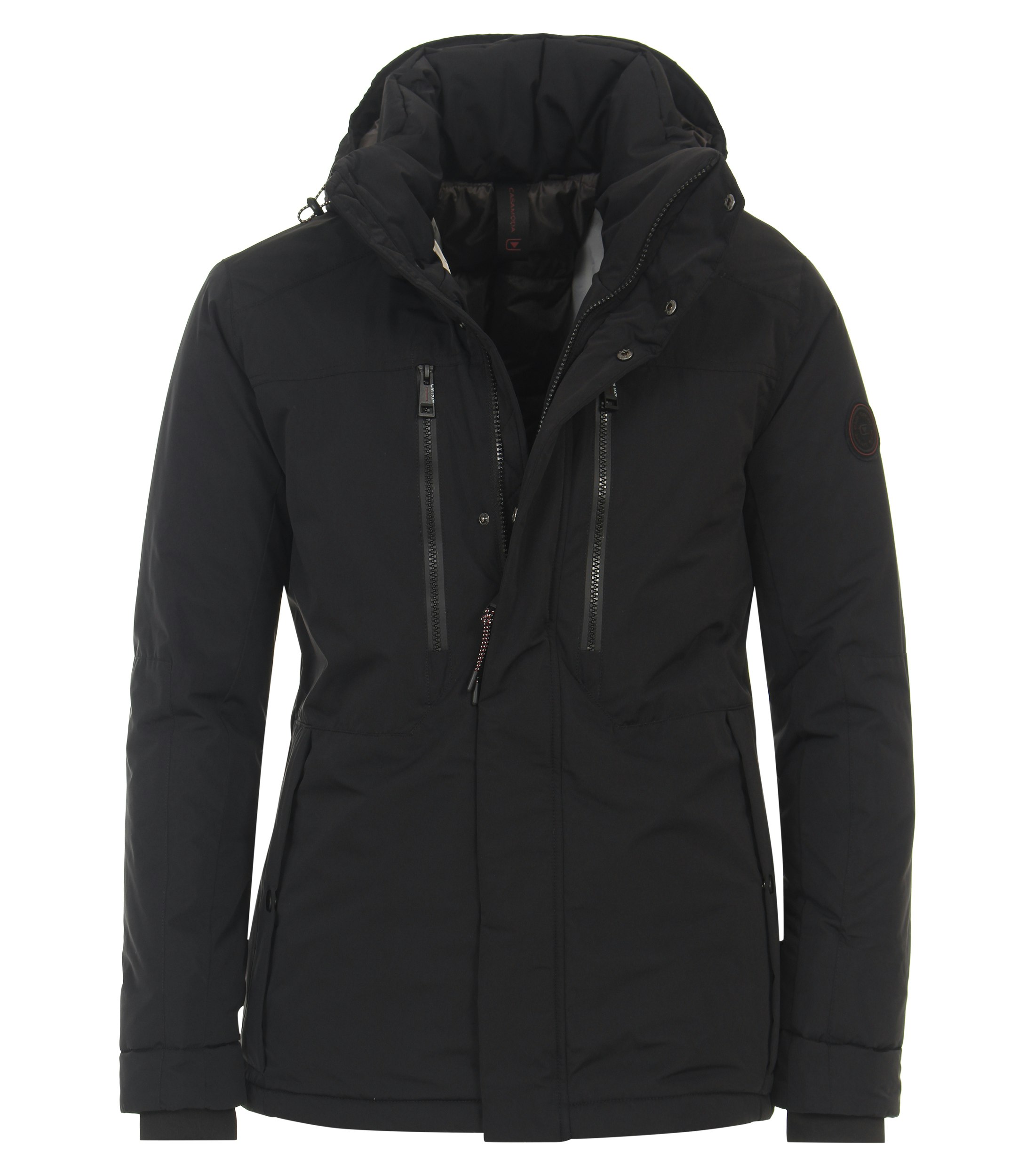 Ein Jacke im uni Muster in der Farbe Schwarz