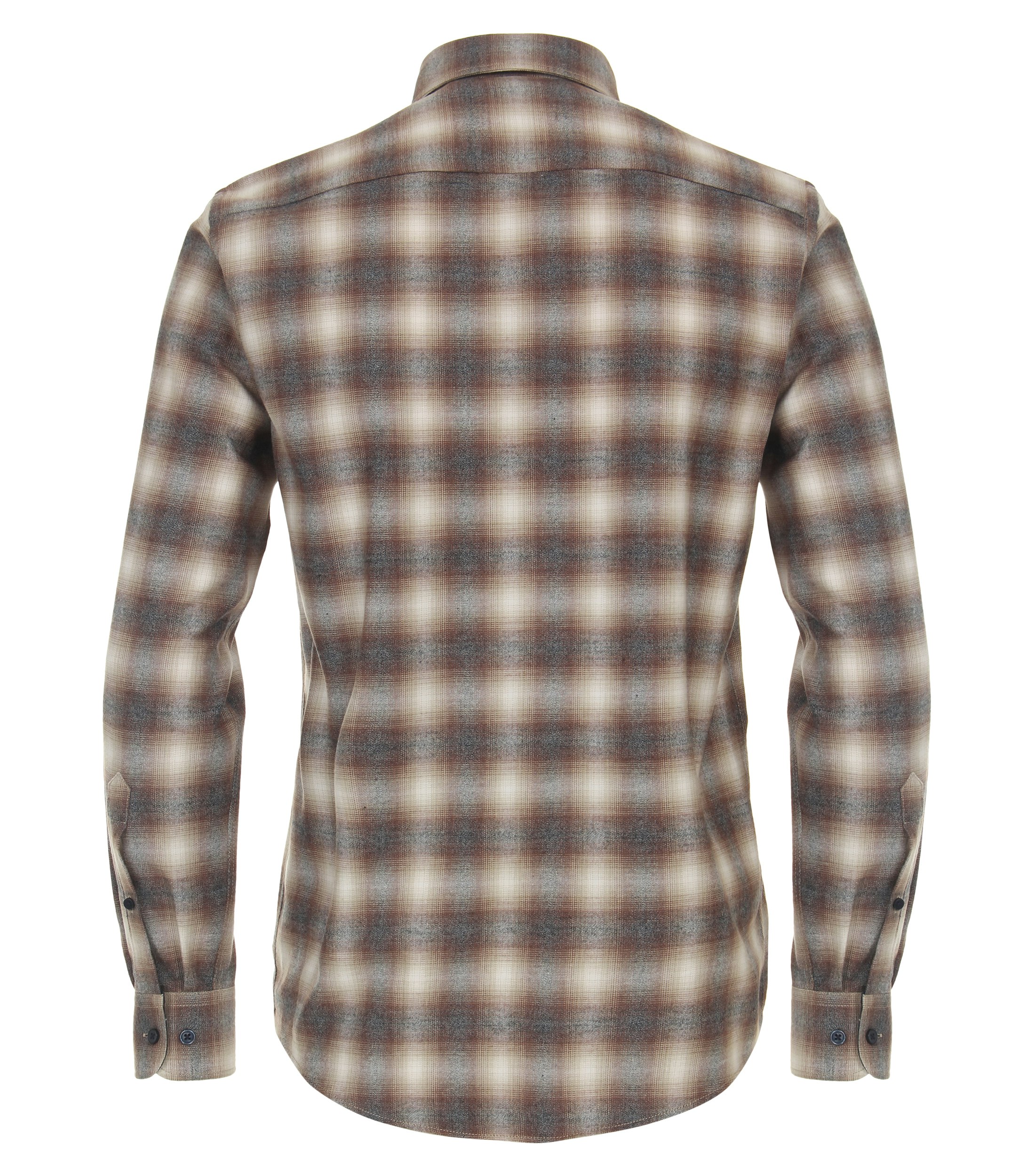 Ein Freizeithemd im kariert Muster in der Farbe Olive