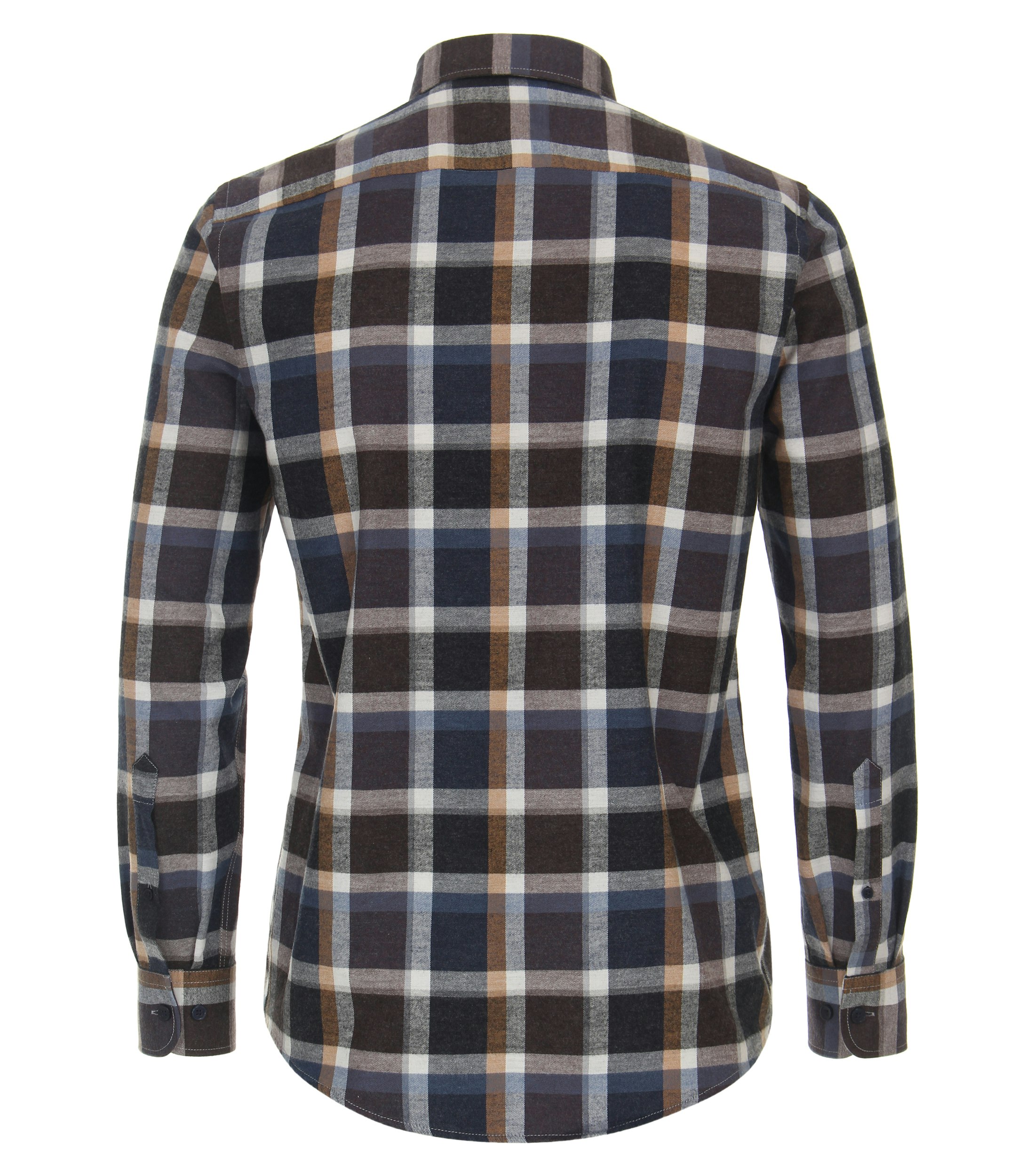 Ein Freizeithemd im kariert Muster in der Farbe Olive