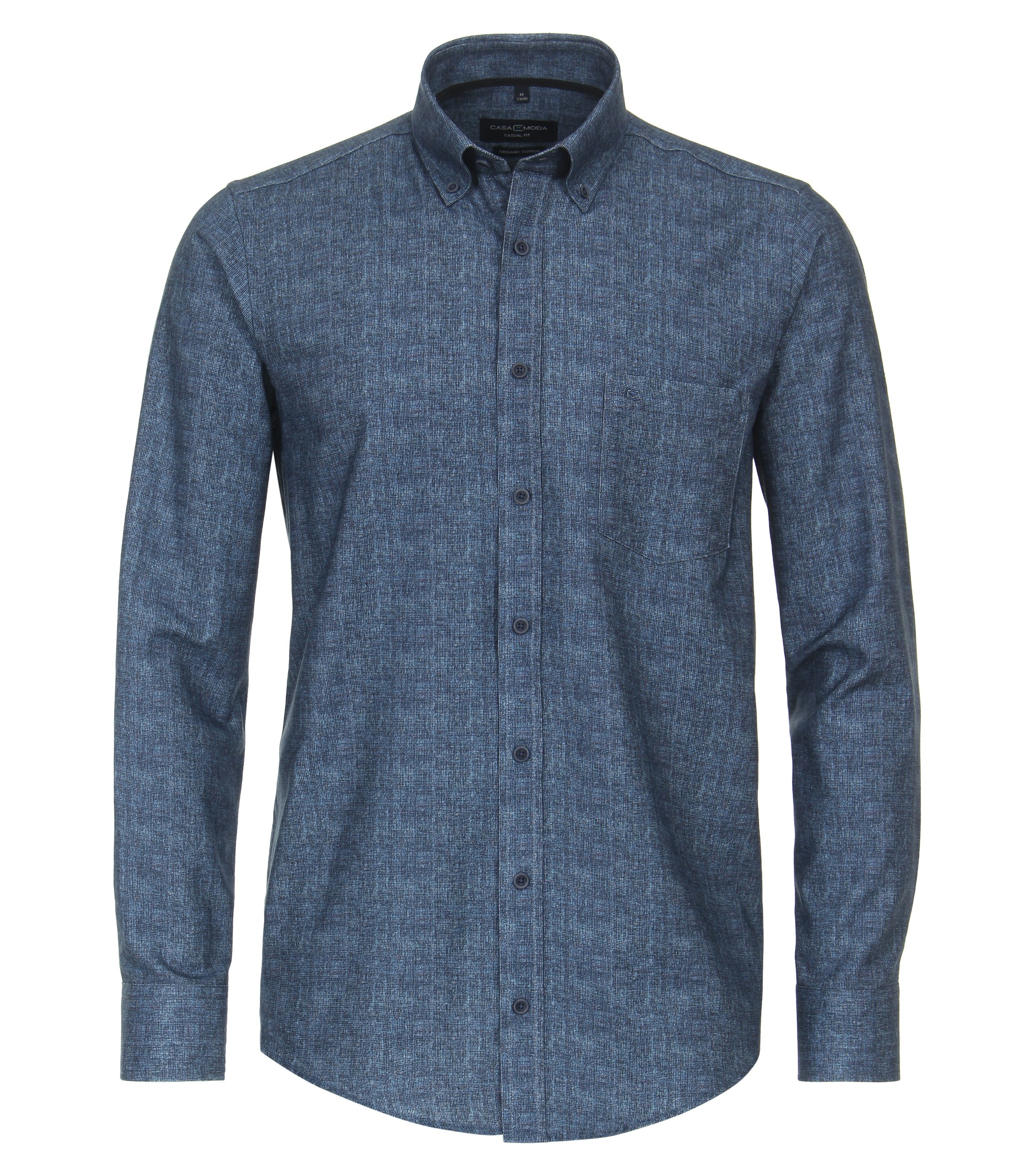 Ein Freizeithemd im Print Muster in der Farbe Mittelblau