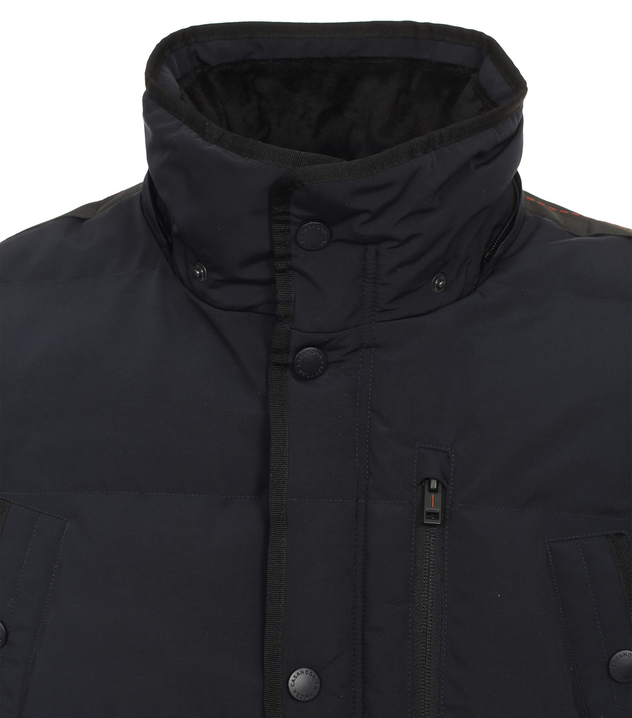 Ein Jacke im uni Muster in der Farbe Dunkelblau