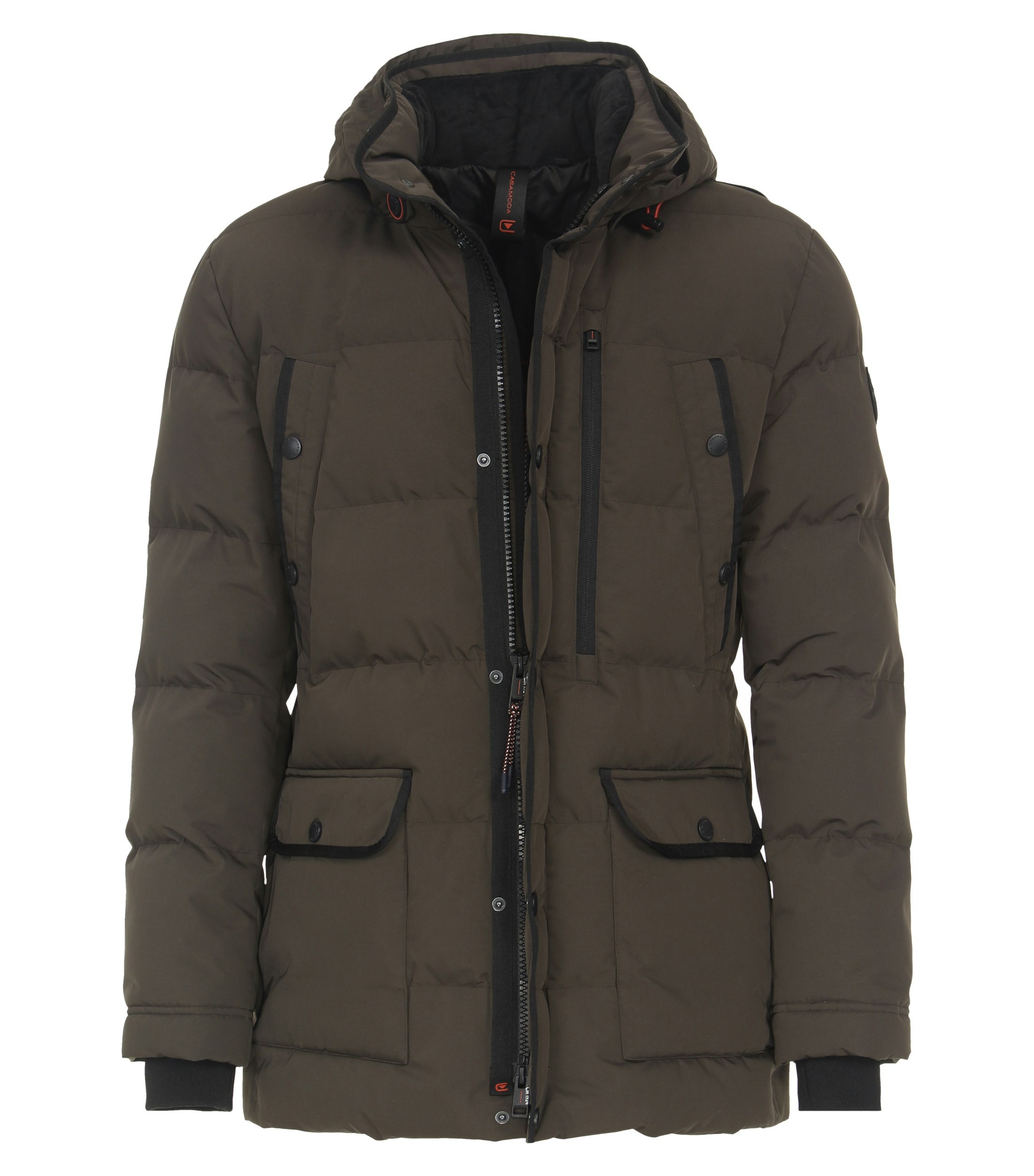 Ein Jacke im uni Muster in der Farbe Dunkelgrün