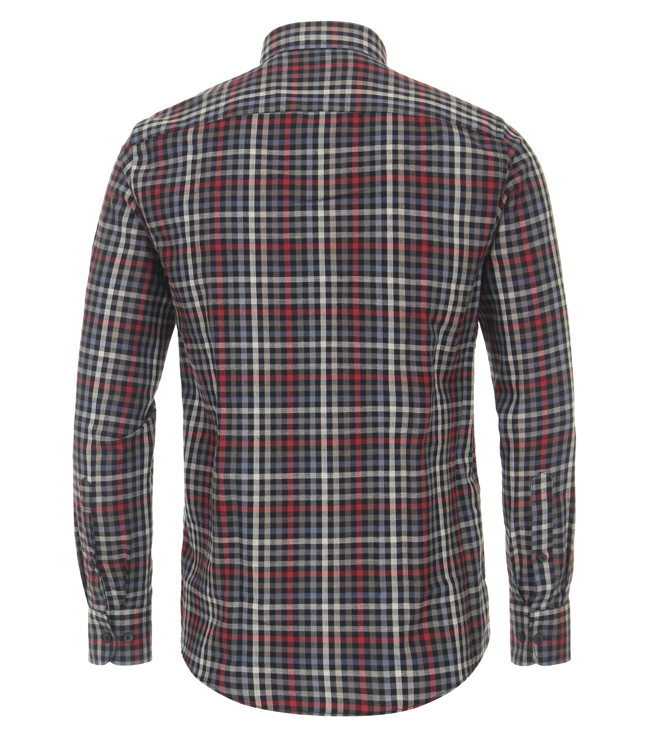 Ein Freizeithemd im kariert Muster in der Farbe Mittelrot