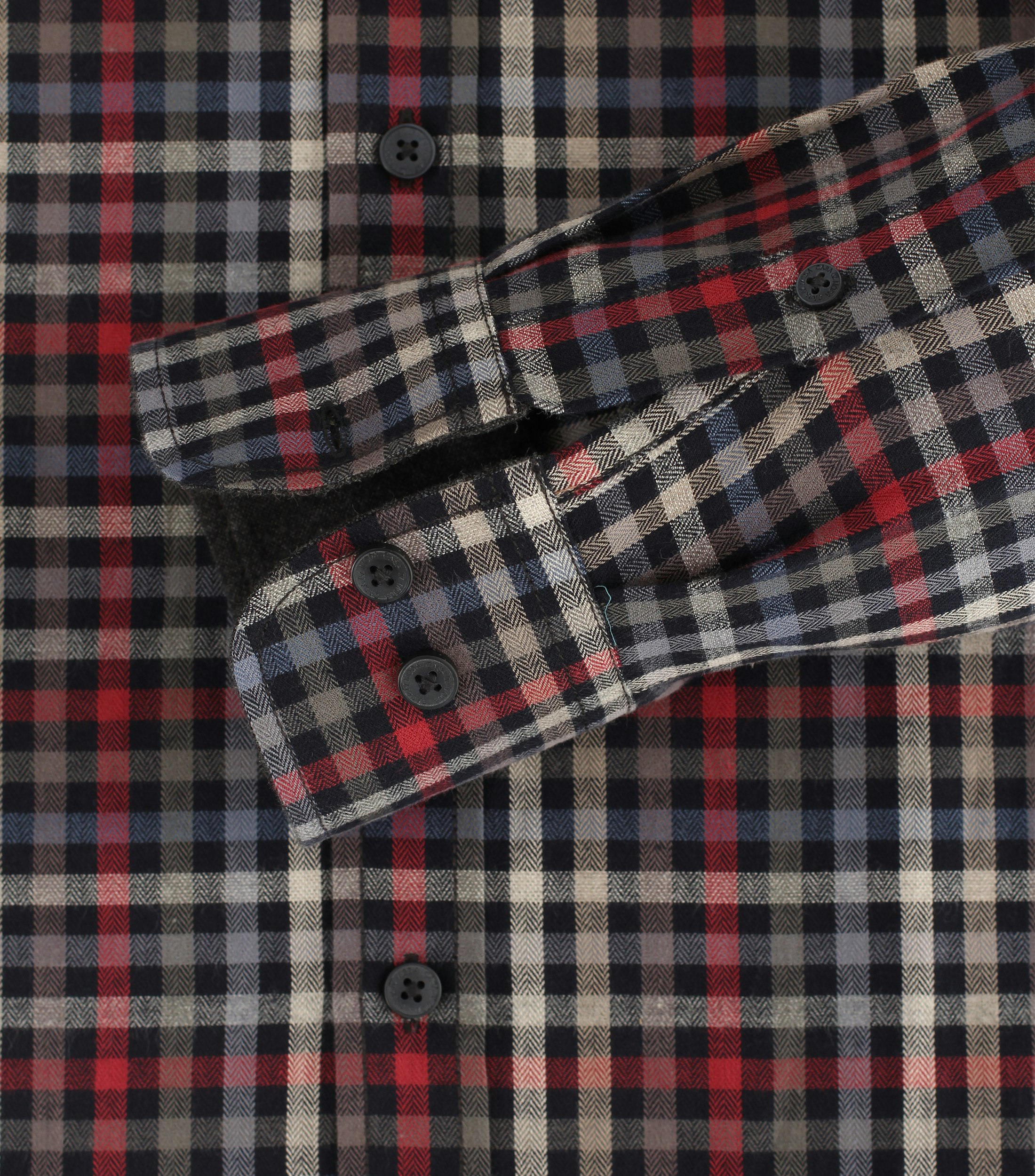 Ein Freizeithemd im kariert Muster in der Farbe Mittelrot