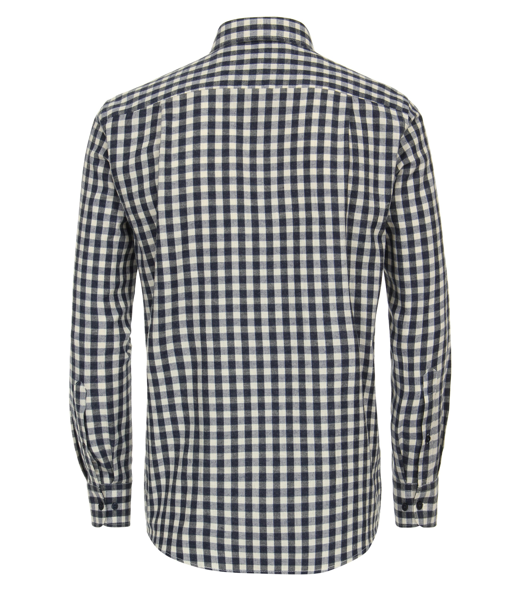 Ein Freizeithemd im kariert Muster in der Farbe Dunkelblau