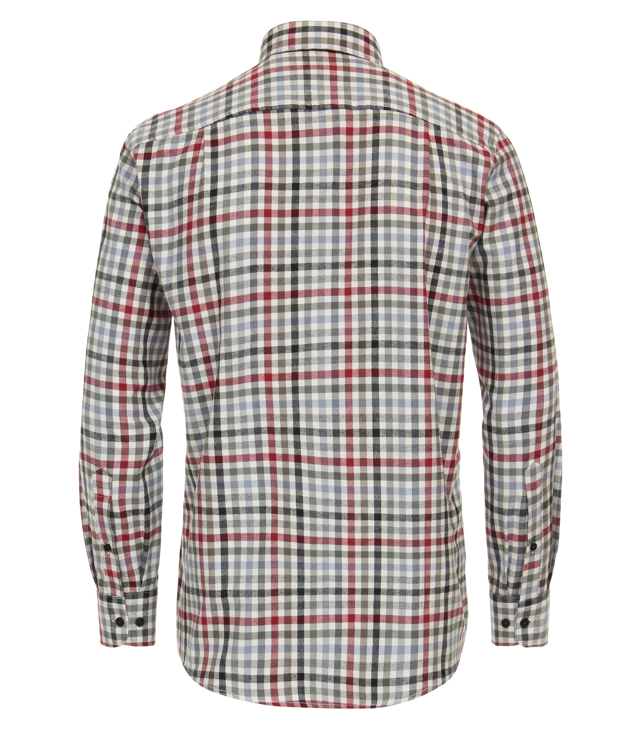 Ein Freizeithemd im kariert Muster in der Farbe Mittelrot