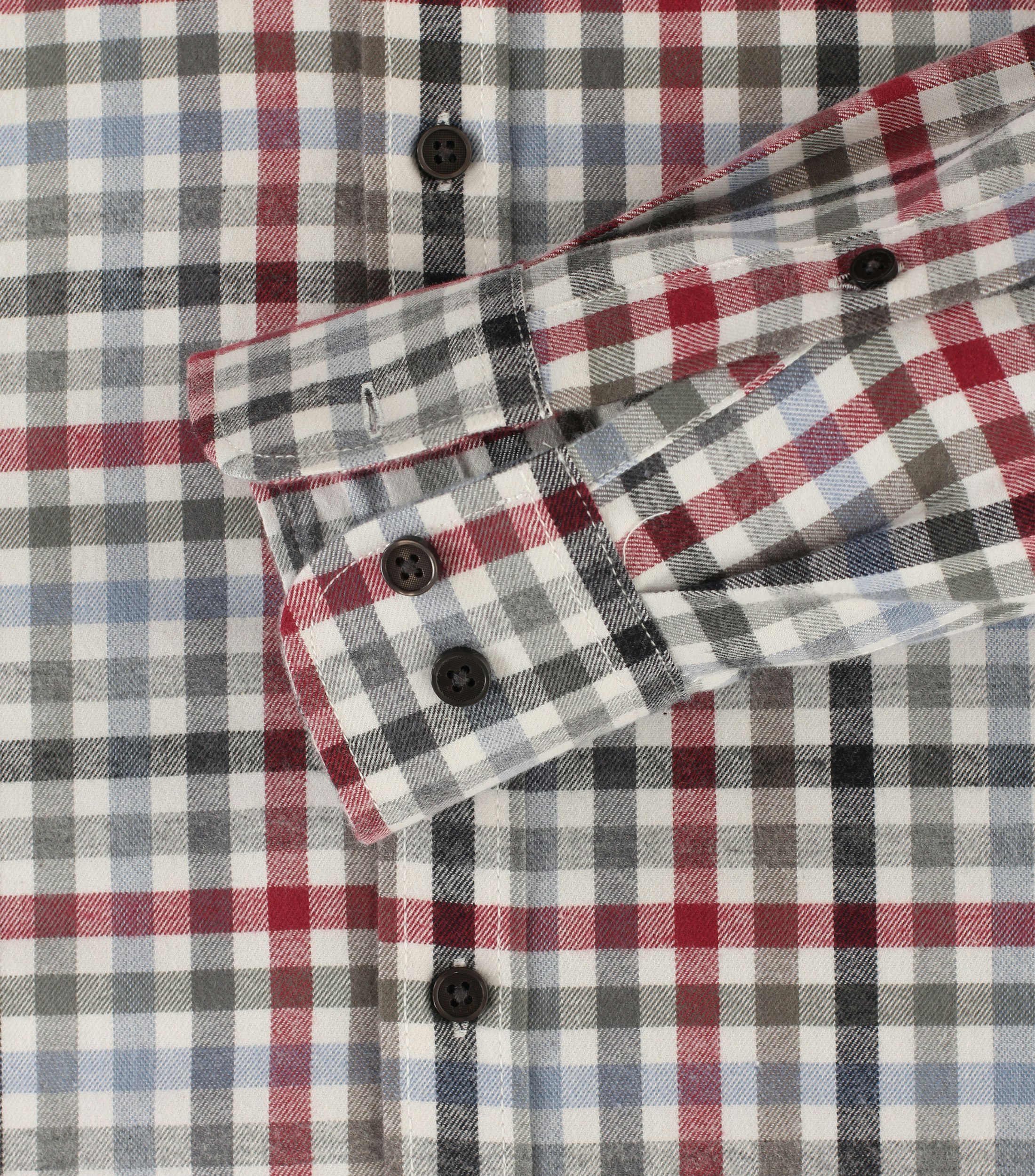 Ein Freizeithemd im kariert Muster in der Farbe Mittelrot