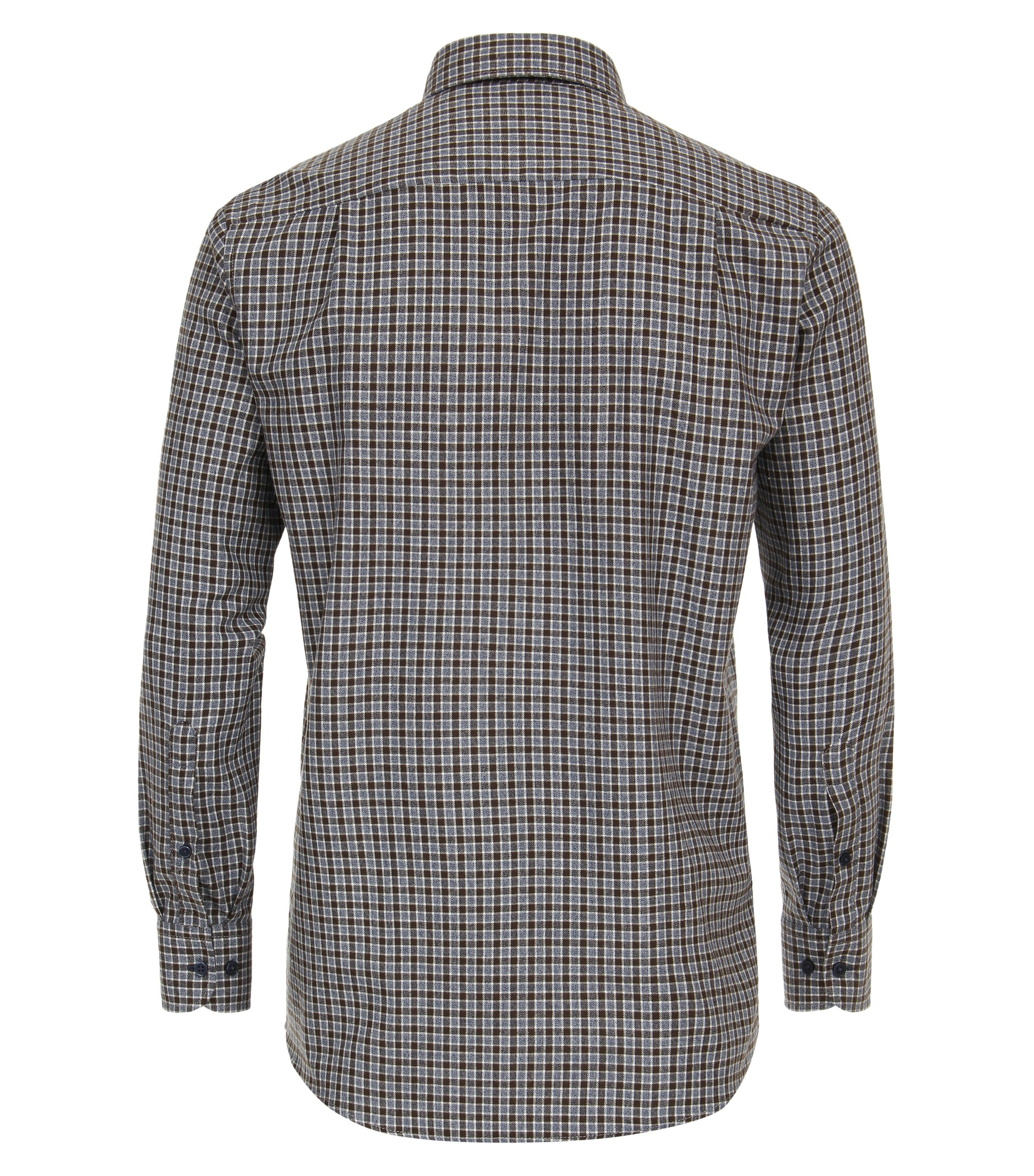 Ein Freizeithemd im kariert Muster in der Farbe Braun