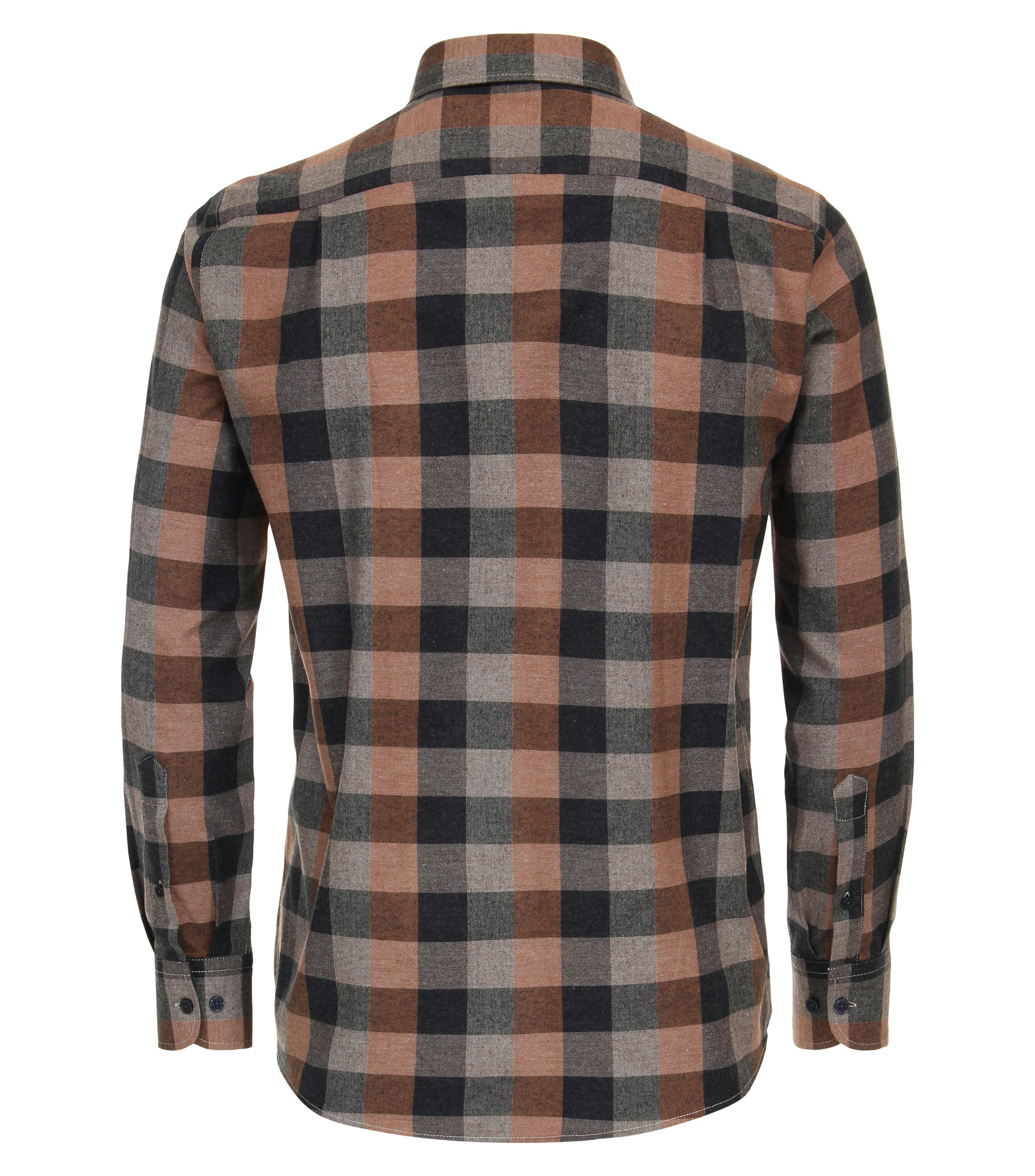 Ein Freizeithemd im kariert Muster in der Farbe Olive