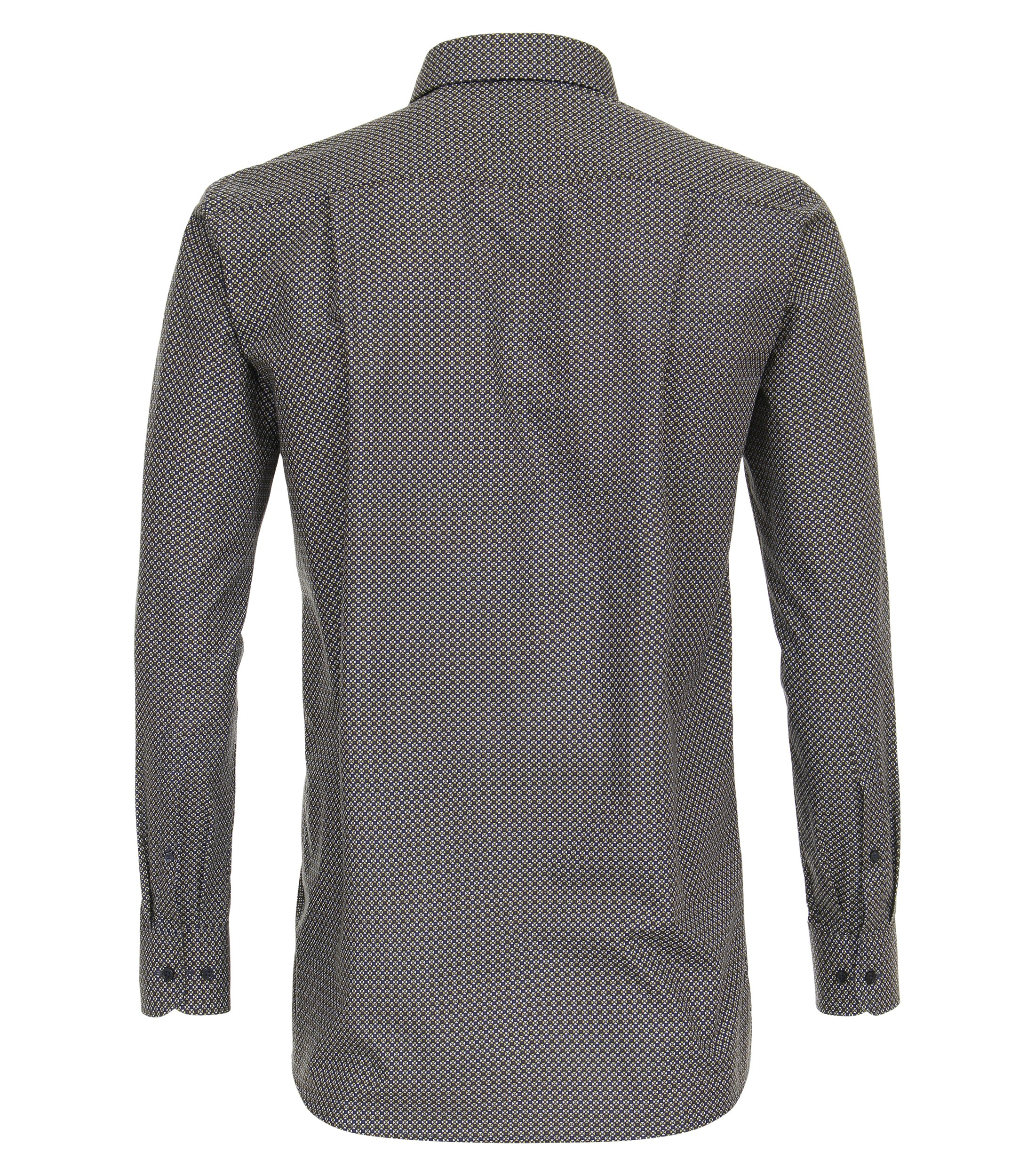 Ein Businesshemd im Print Muster in der Farbe Dunkelblau