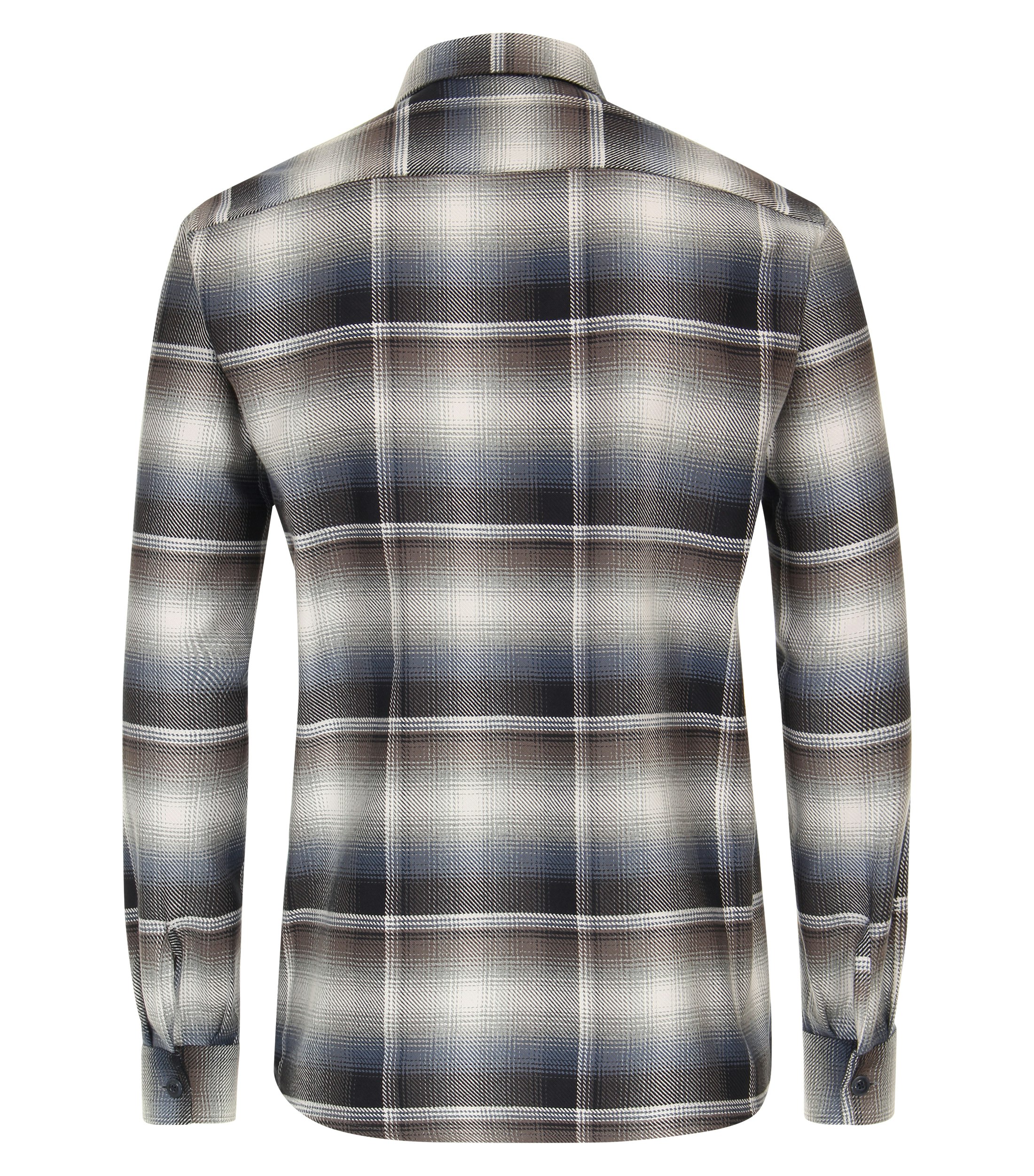 Ein Freizeithemd im kariert Muster in der Farbe Braun