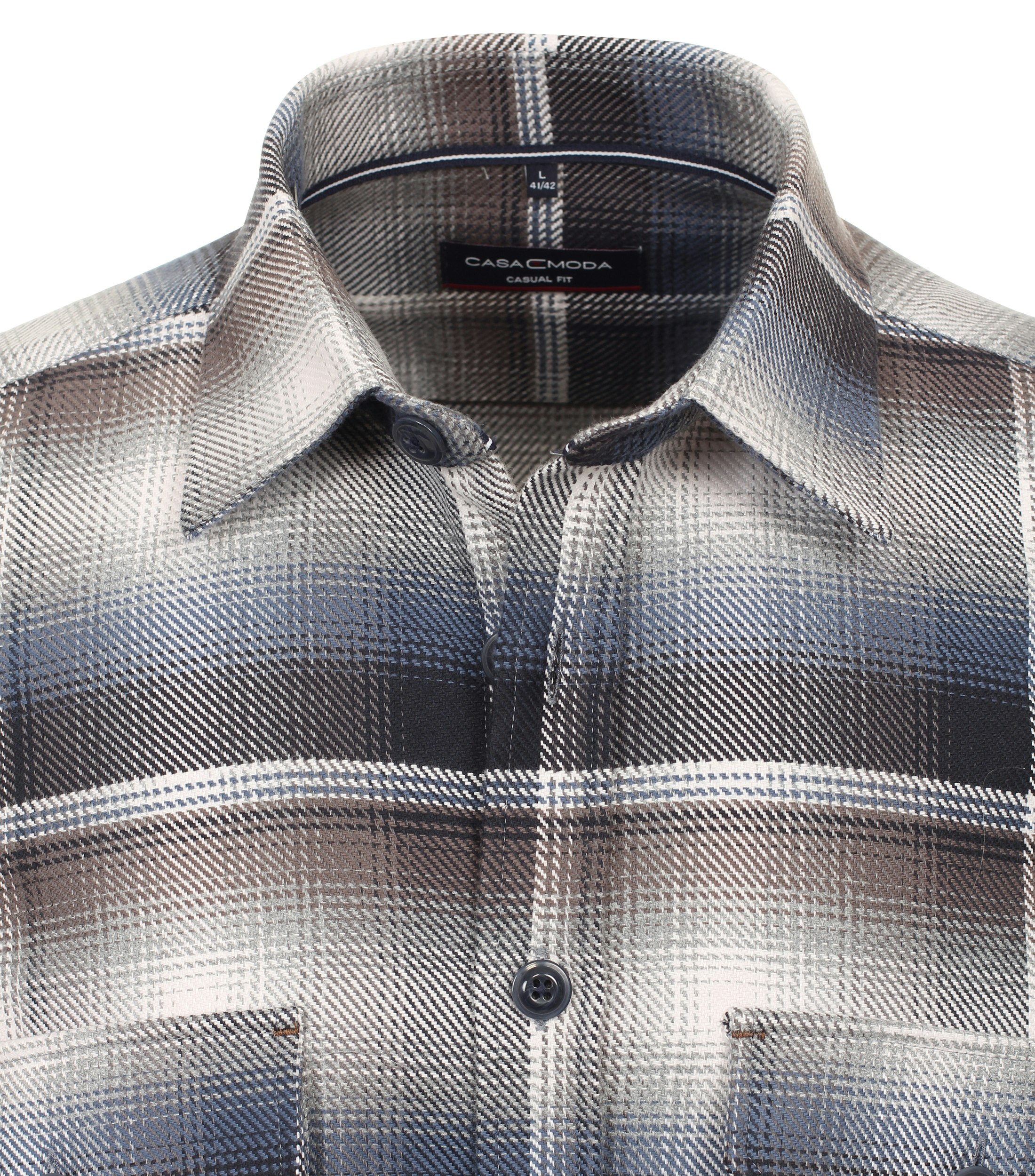 Ein Freizeithemd im kariert Muster in der Farbe Braun