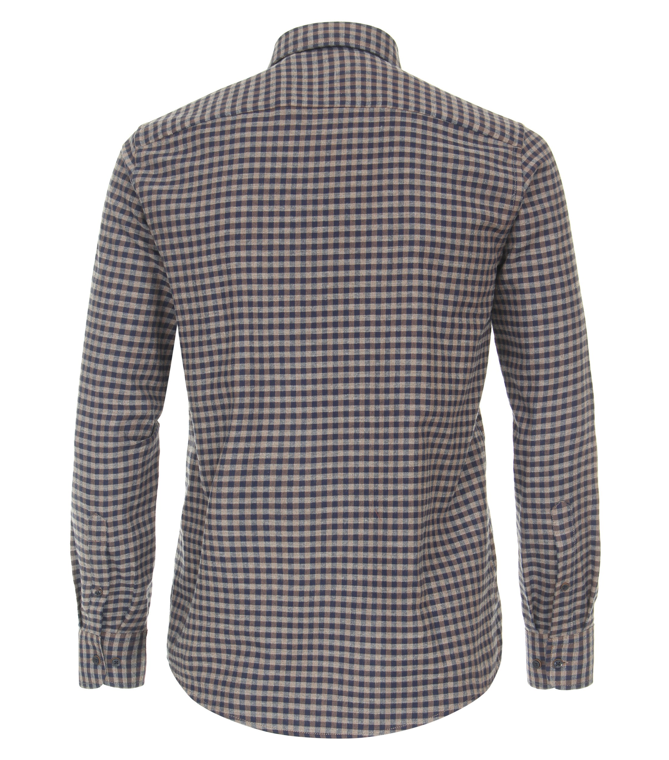 Ein Freizeithemd im kariert Muster in der Farbe Dunkelblau