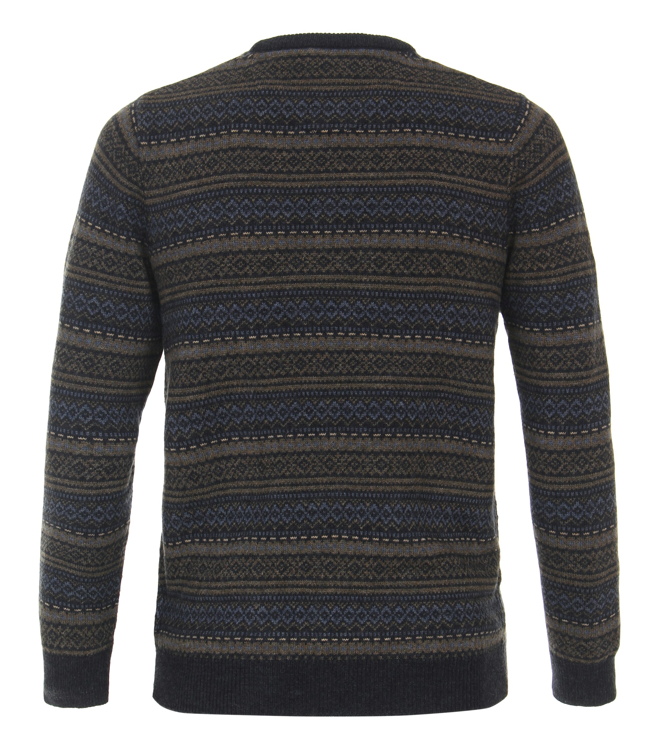 Pullover im gestreiften Muster in der Farbe Dunkelblau