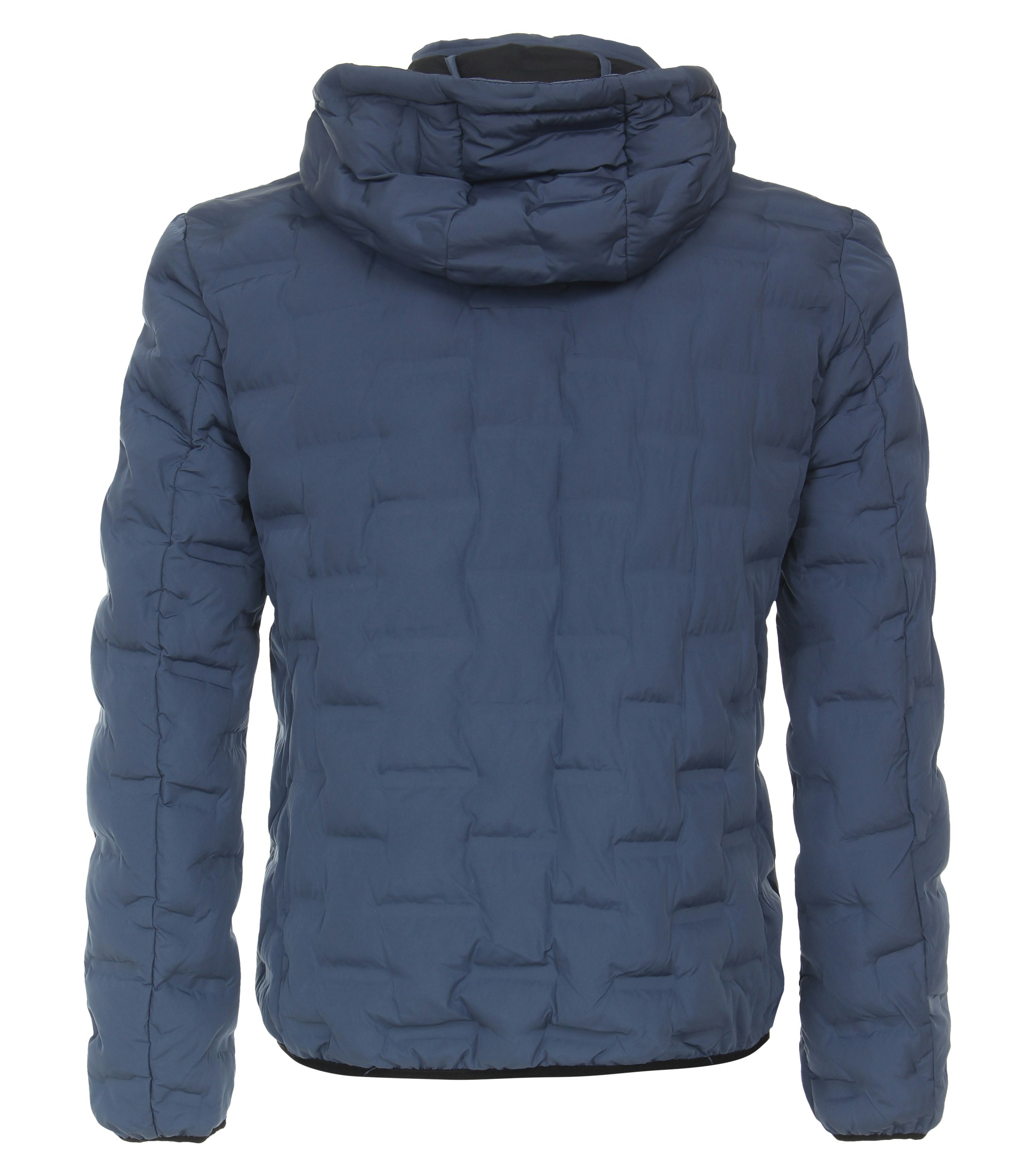 Steppjacke im unifarbenen Design in der Farbe Mittelblau