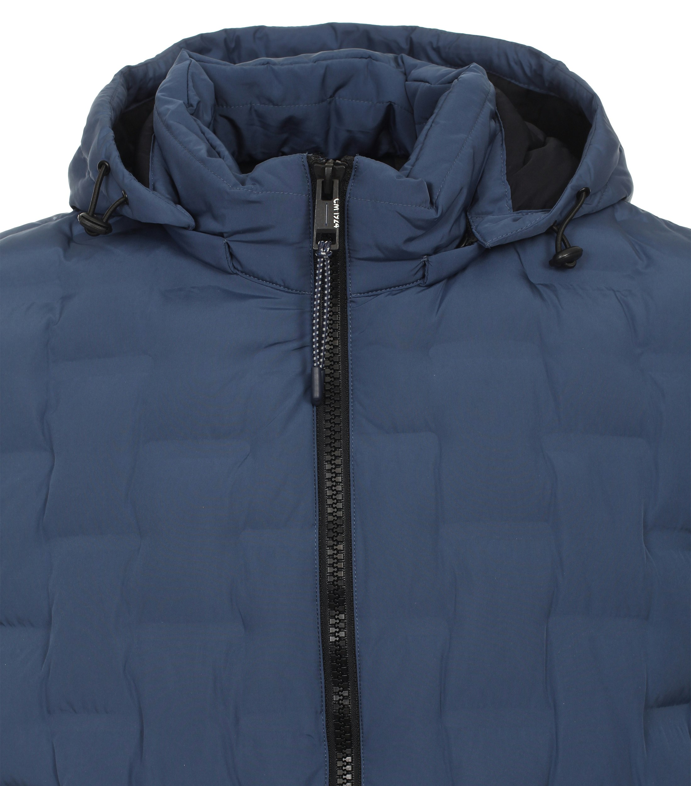 Steppjacke im unifarbenen Design in der Farbe Mittelblau