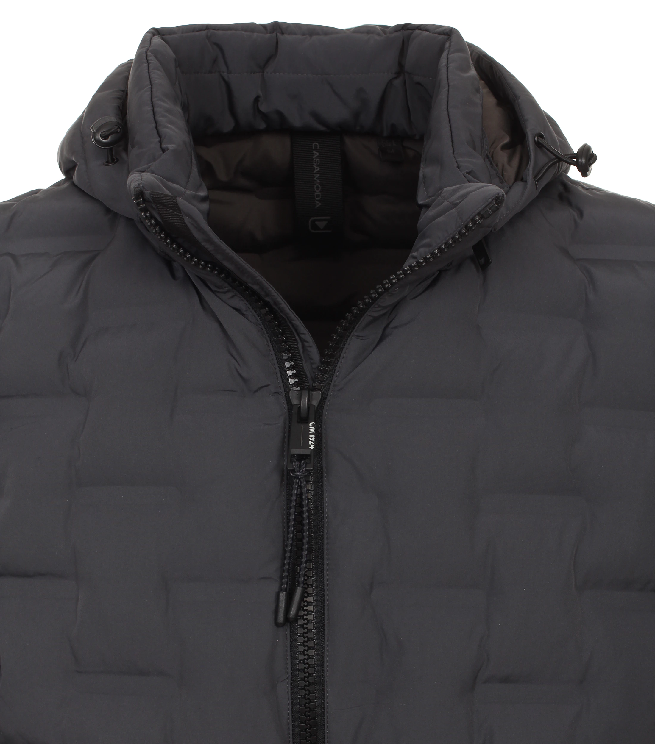 Steppjacke im unifarbenen Design in der Farbe Dunkelgrau