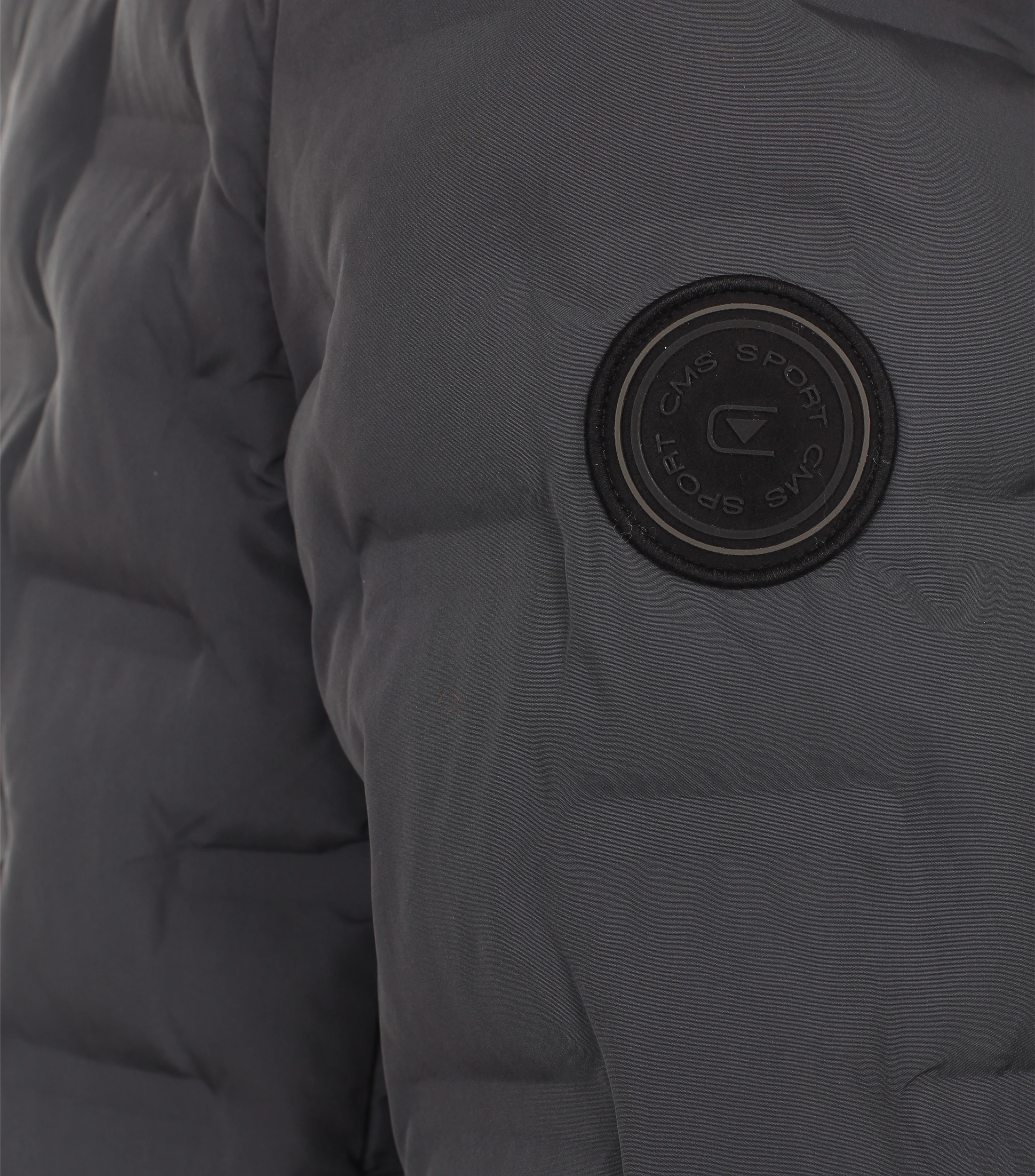 Steppjacke im unifarbenen Design in der Farbe Dunkelgrau