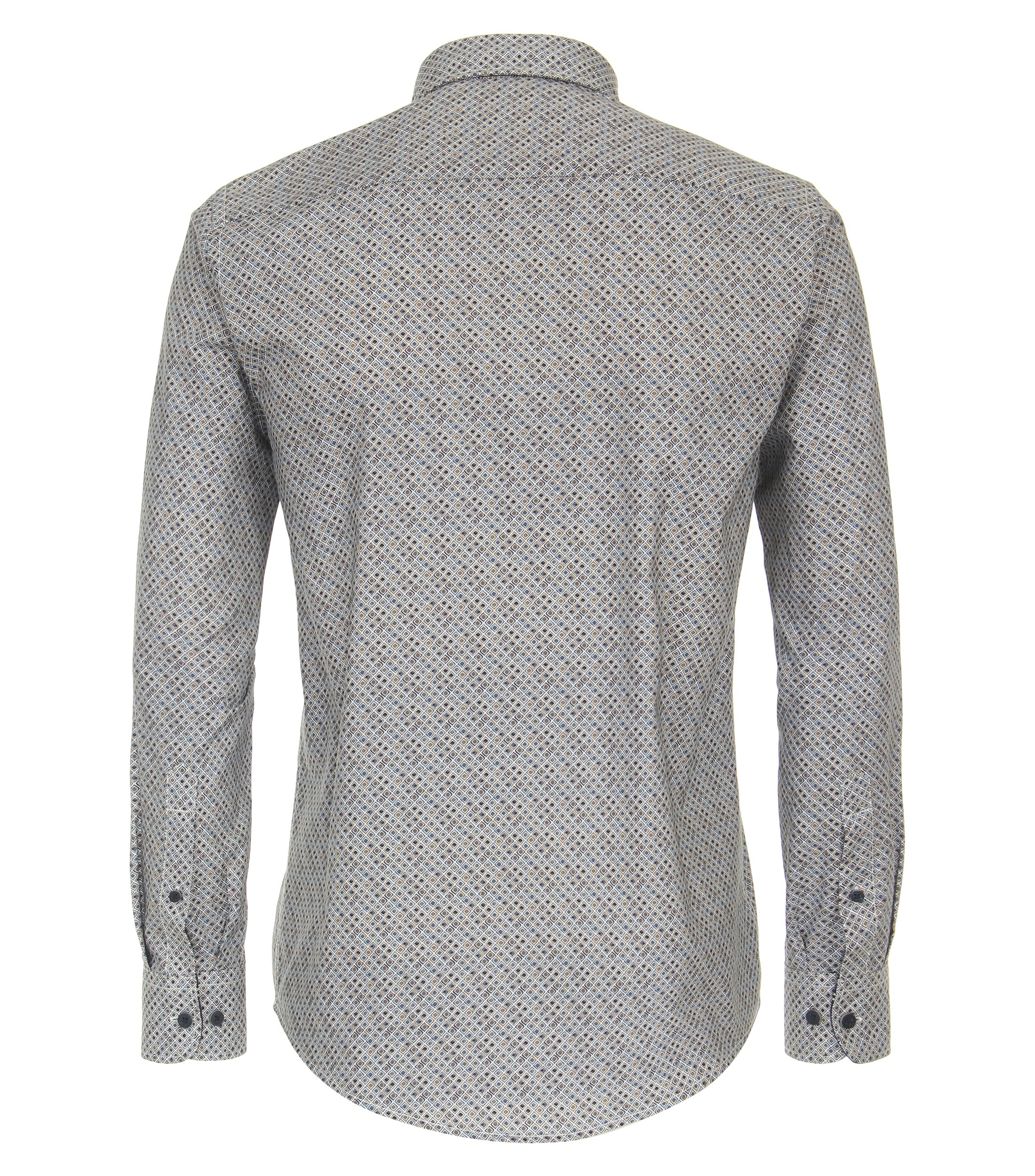 Ein Freizeithemd im Print Muster in der Farbe Braun