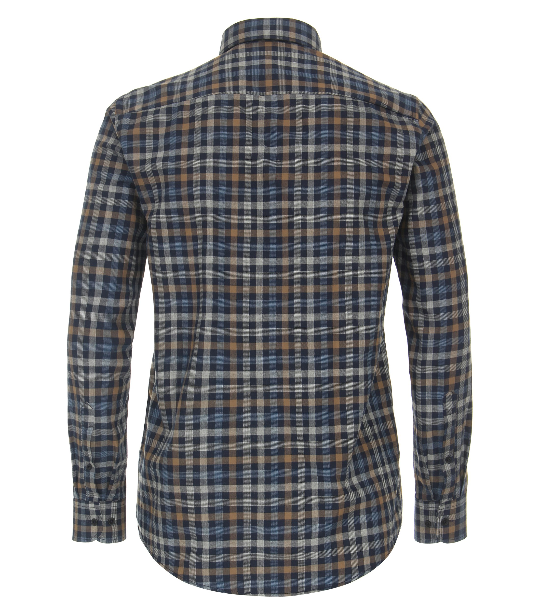 Ein Freizeithemd im kariert Muster in der Farbe Dunkelblau
