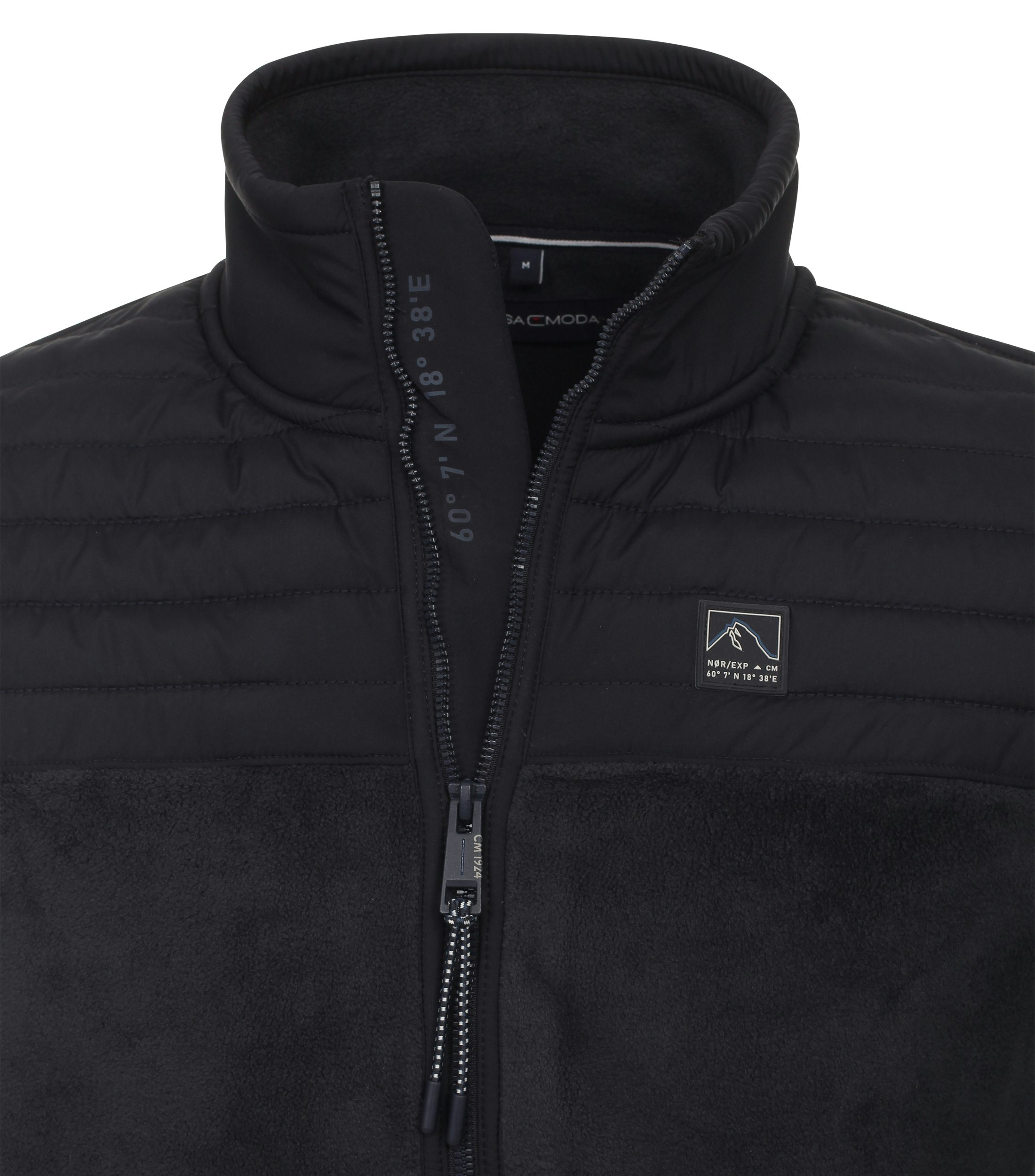 Ein Sweatjacke im uni Muster in der Farbe Dunkelblau