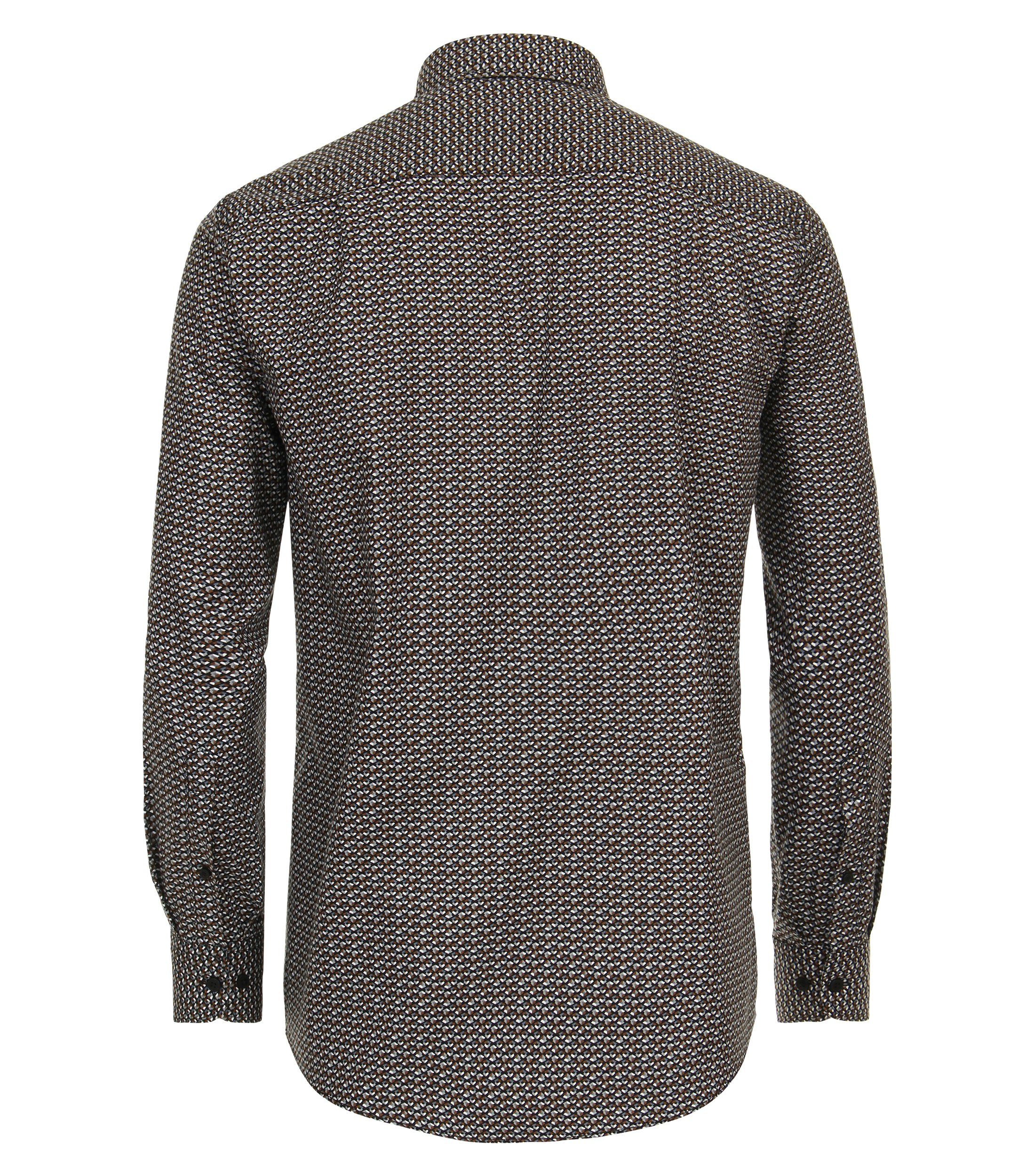 Ein Freizeithemd im Print Muster in der Farbe Braun