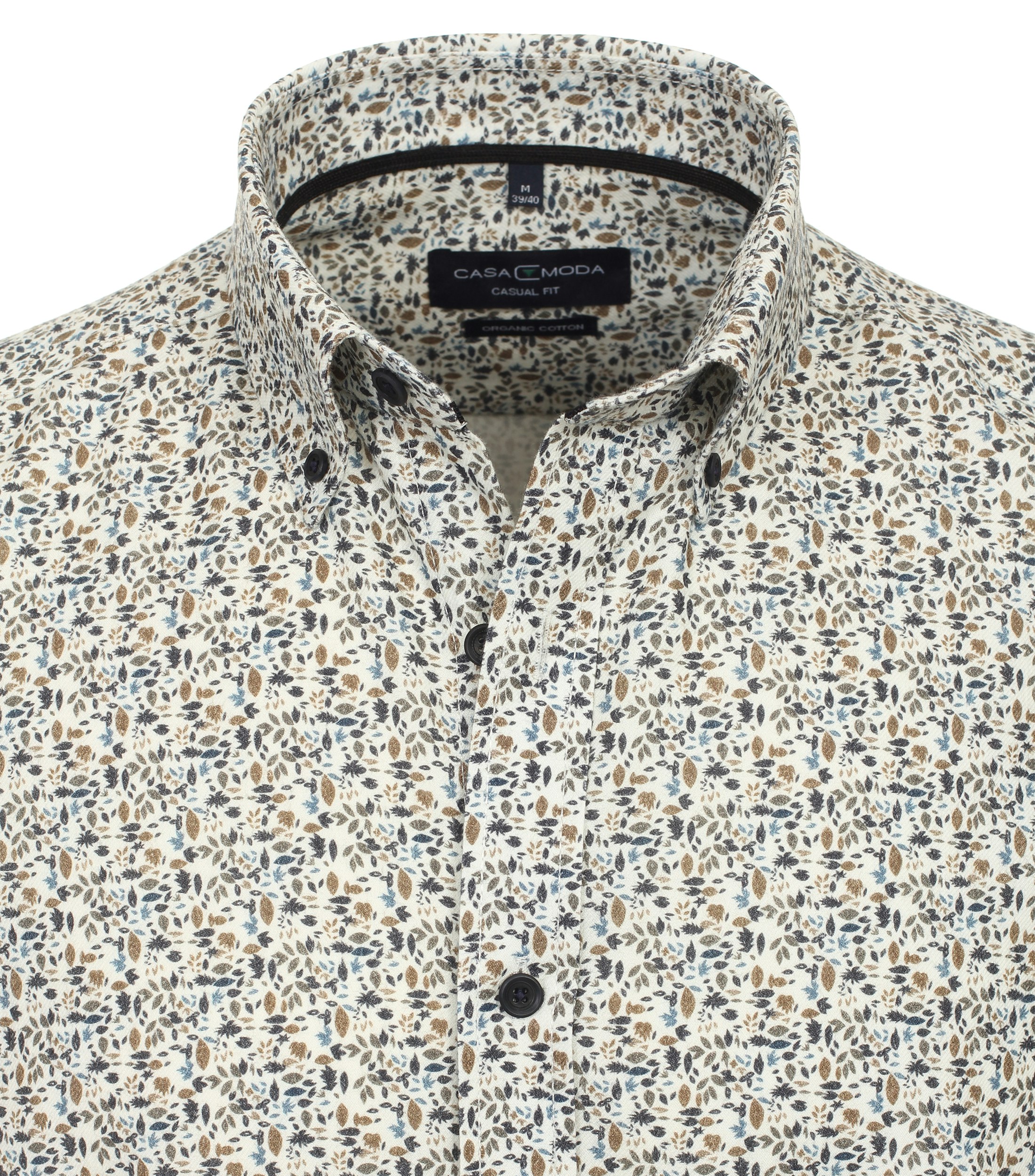 Ein Freizeithemd im Print Muster in der Farbe Braun