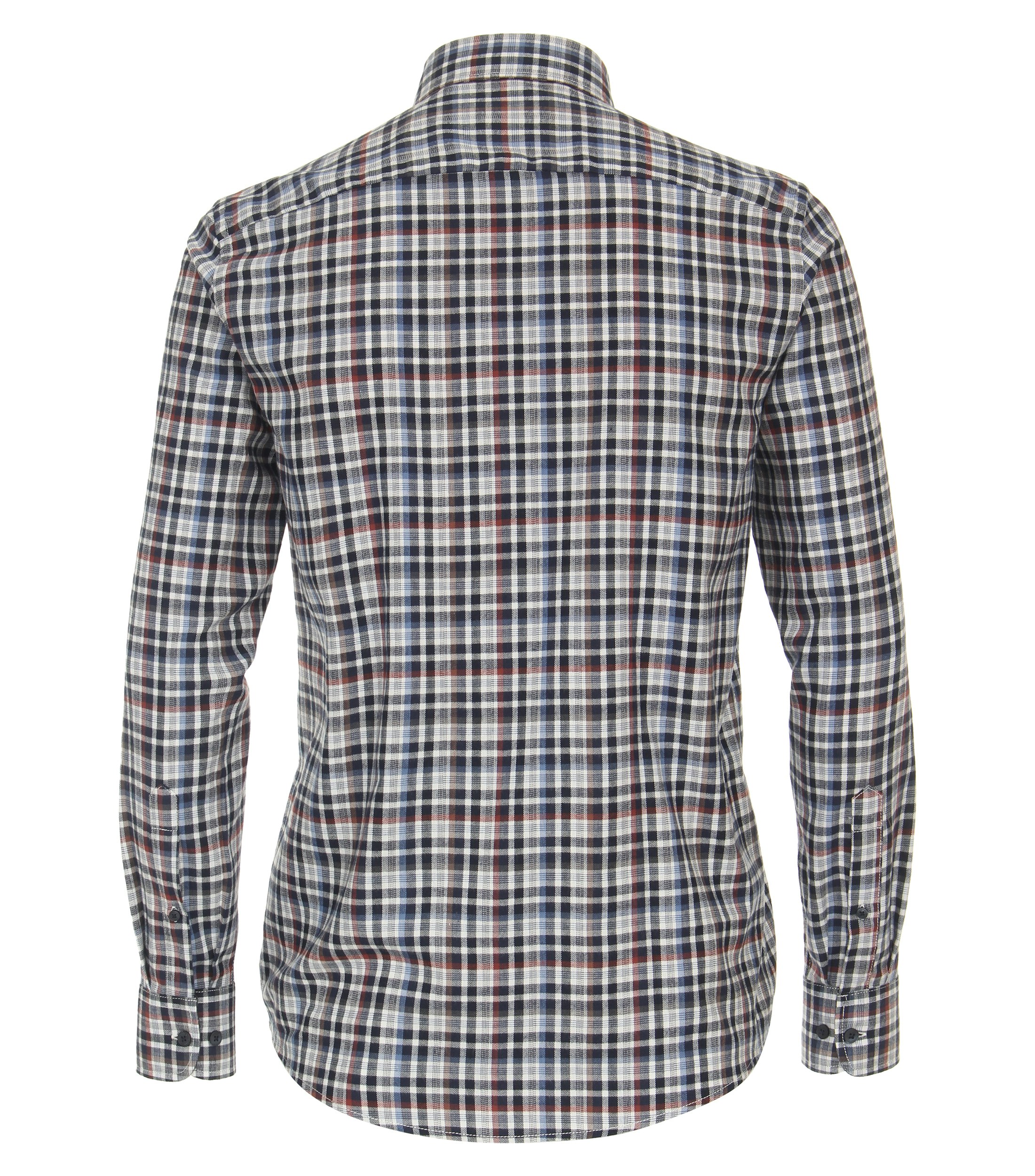 Ein Freizeithemd im kariert Muster in der Farbe Dunkelrot