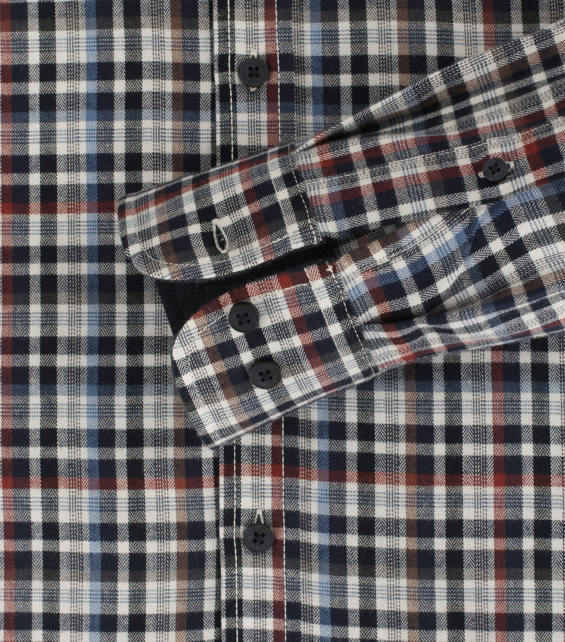 Ein Freizeithemd im kariert Muster in der Farbe Dunkelrot