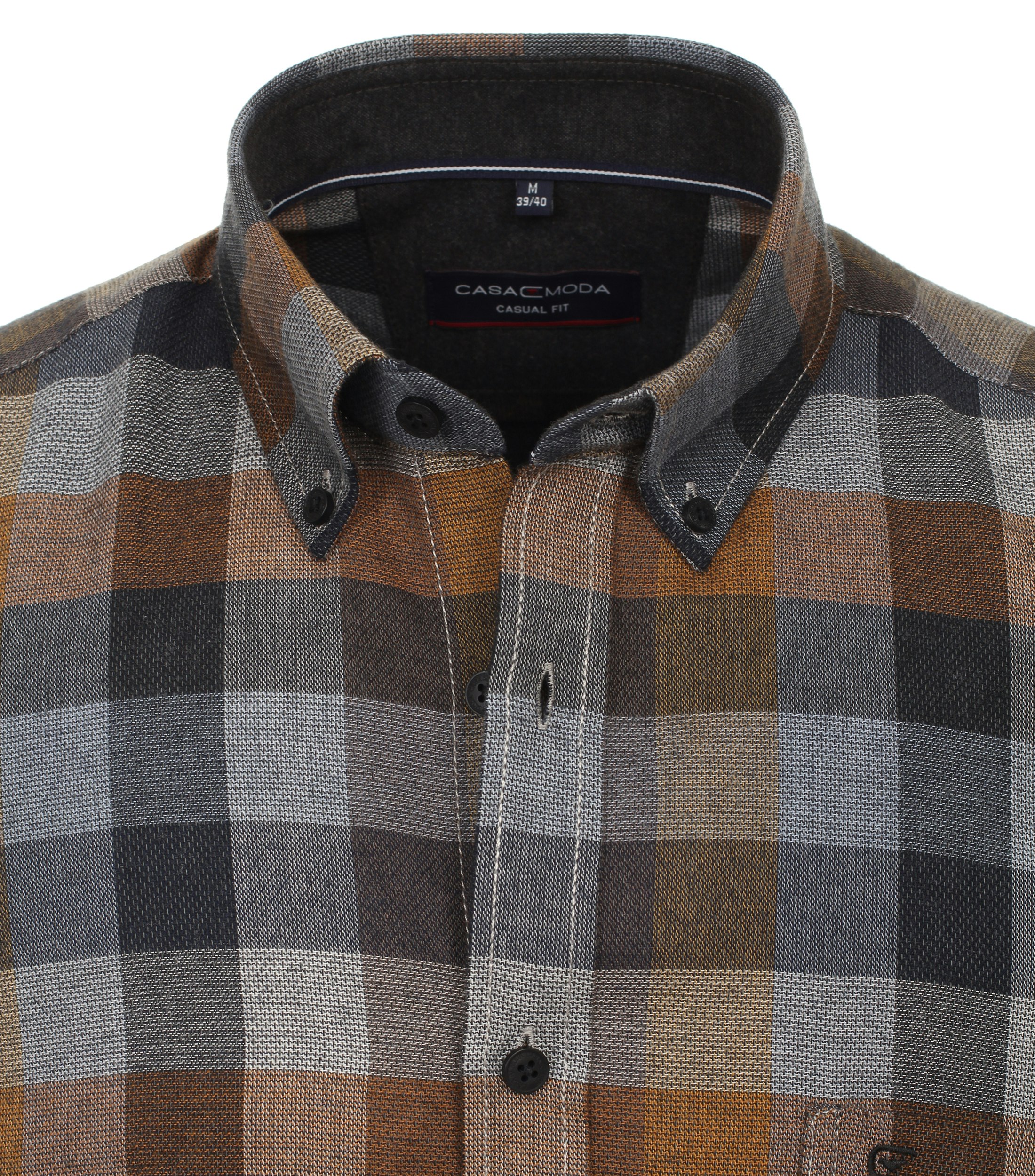 Ein Freizeithemd im kariert Muster in der Farbe Gelb