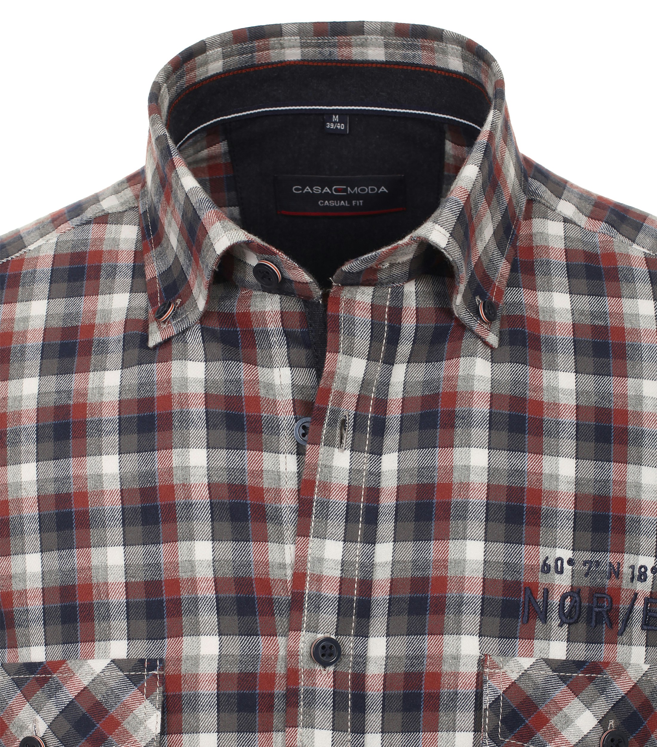 Ein Freizeithemd im kariert Muster in der Farbe Braun