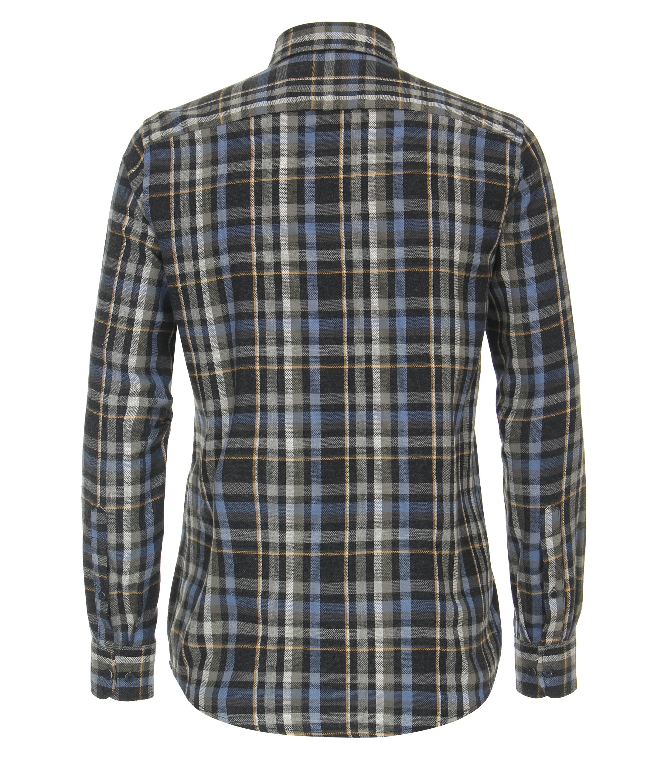 Ein Freizeithemd im kariert Muster in der Farbe Dunkelgrau
